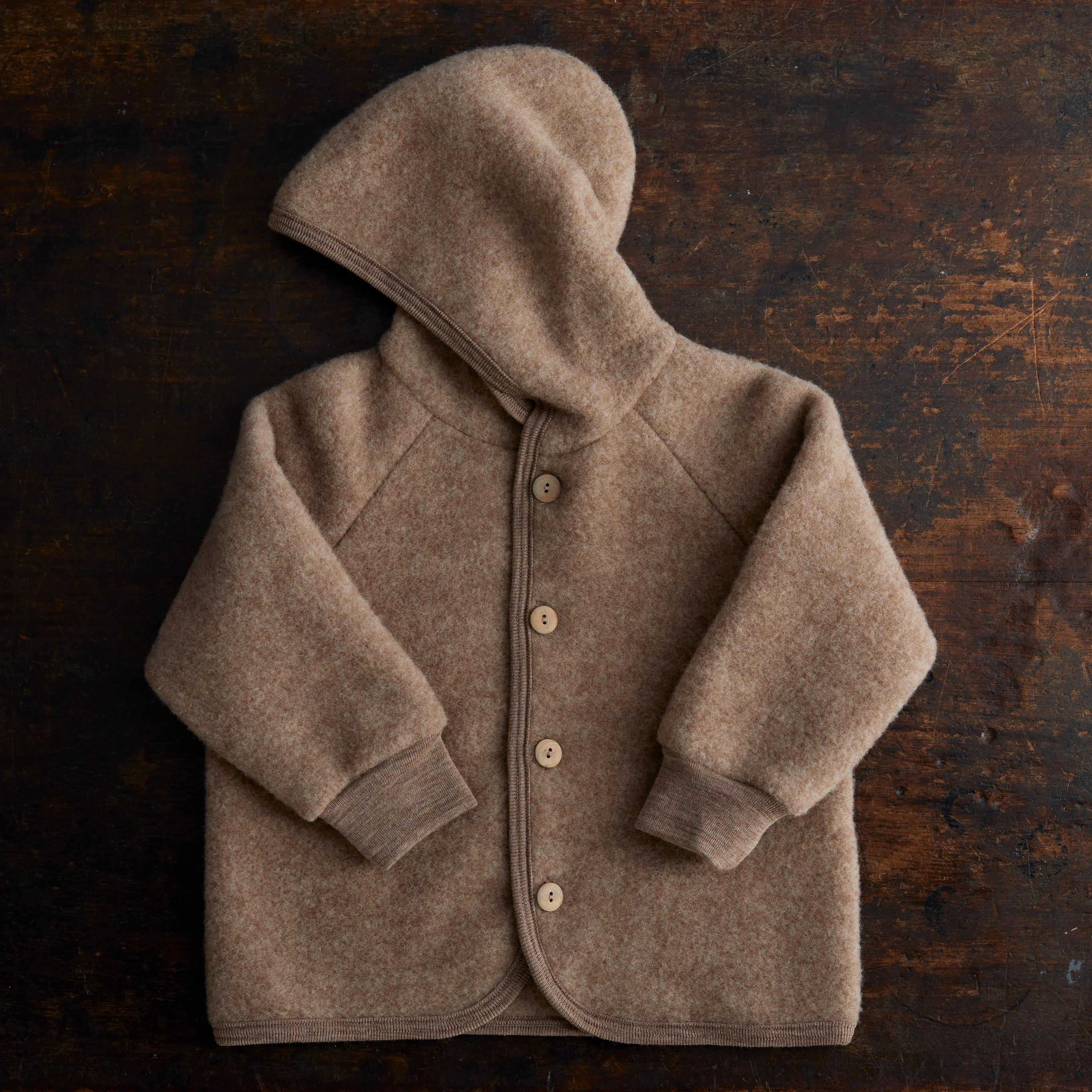 Tinker Baby & Kids Jacket - Merino Wool Fleece - Driftwood - Image 11