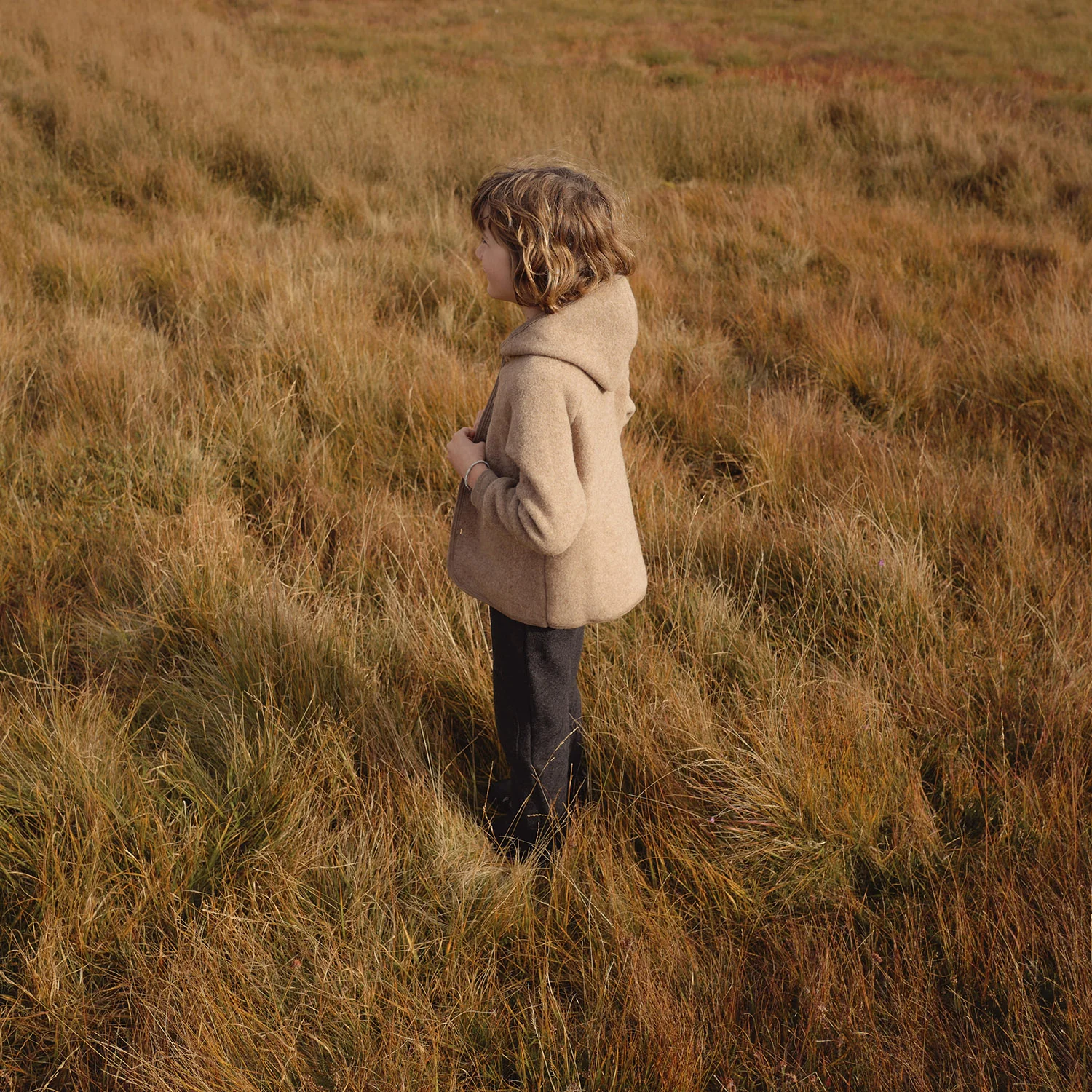 Tinker Baby & Kids Jacket - Merino Wool Fleece - Driftwood - Image 2
