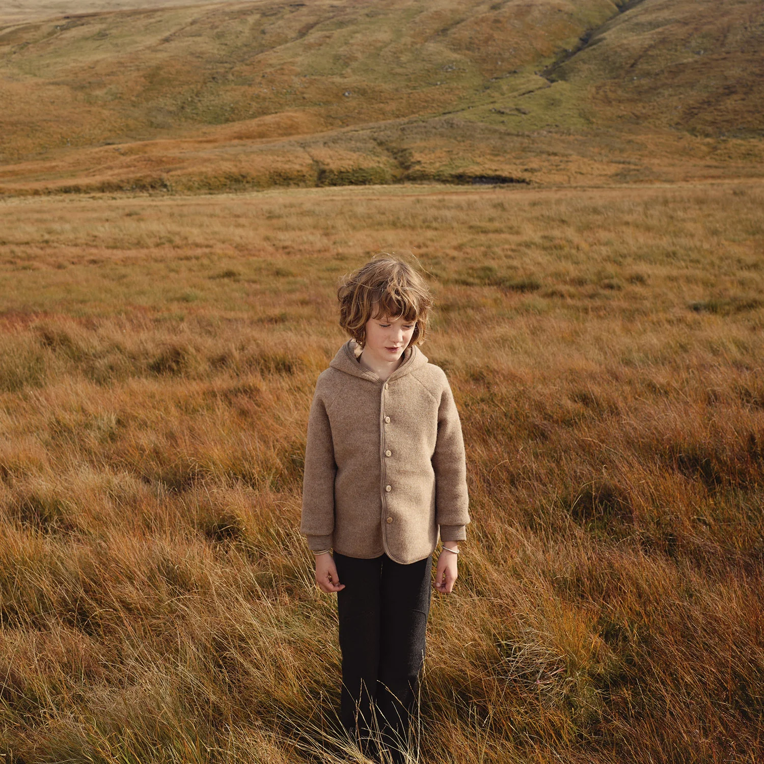 Tinker Baby & Kids Jacket - Merino Wool Fleece - Driftwood - Image 3