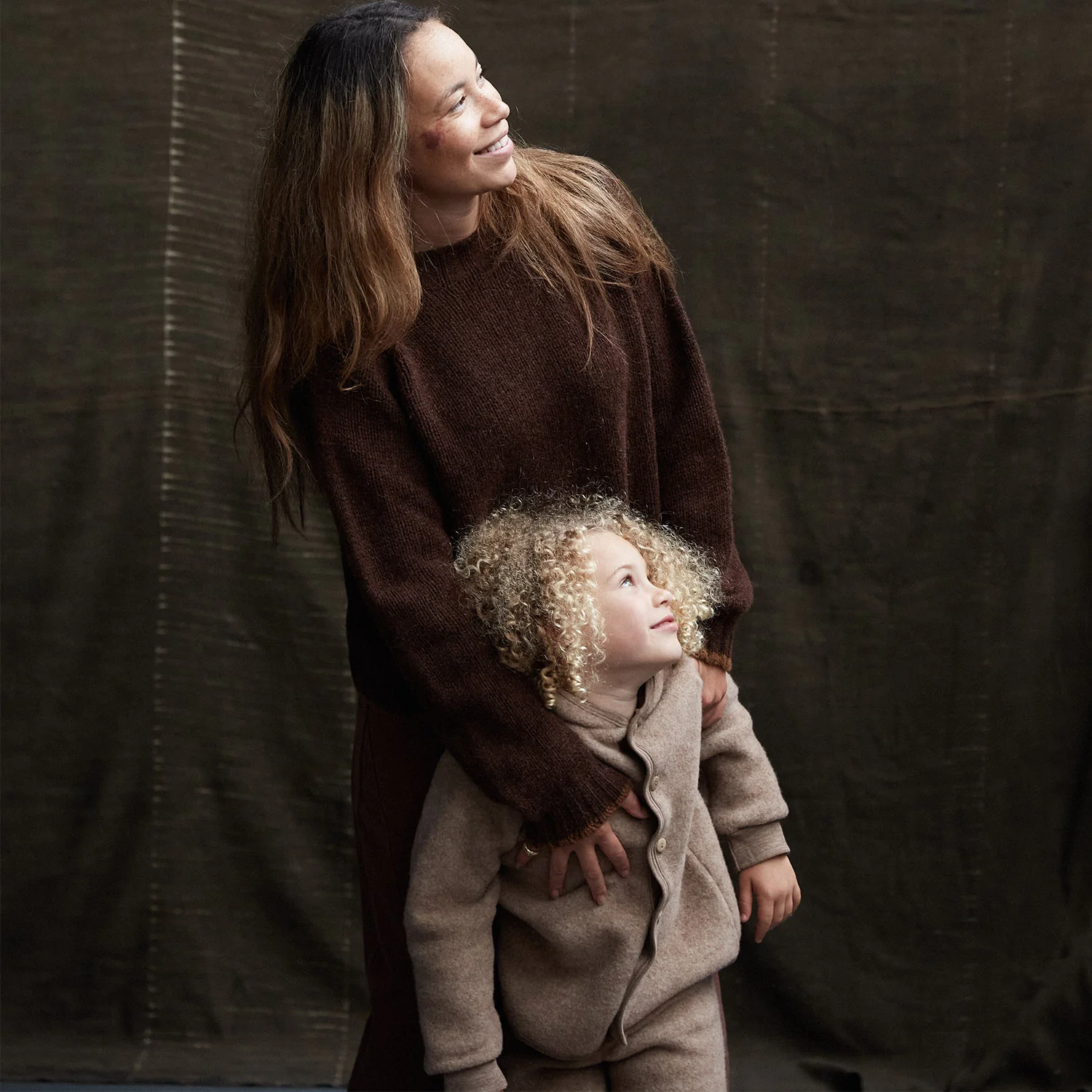 Tinker Baby & Kids Jacket - Merino Wool Fleece - Driftwood - Image 6