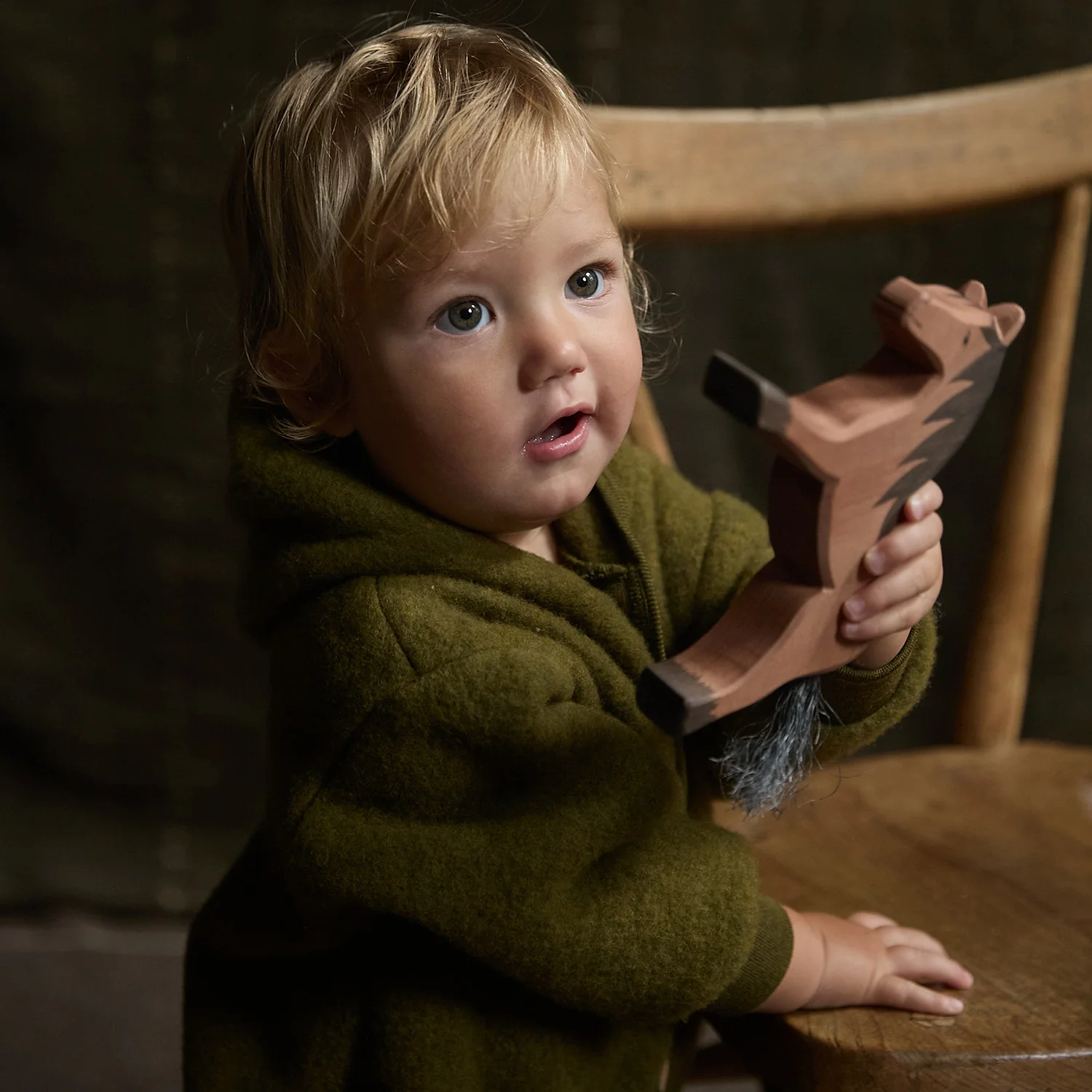 Pipit Baby Suit - Merino Wool Fleece - Seaweed - Image 6