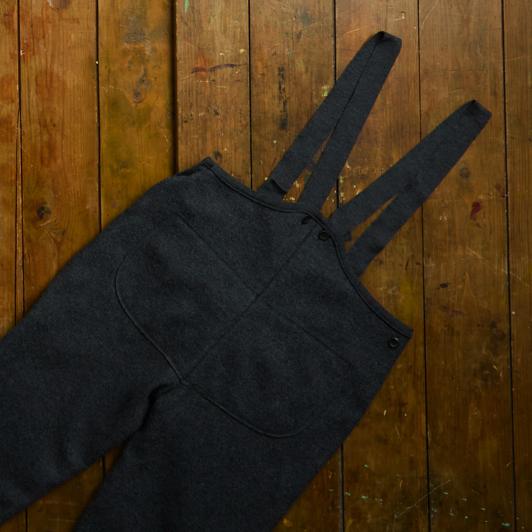 Roam Women's Trousers/Dungarees - Boiled Merino Wool - Anthracite - Image 5