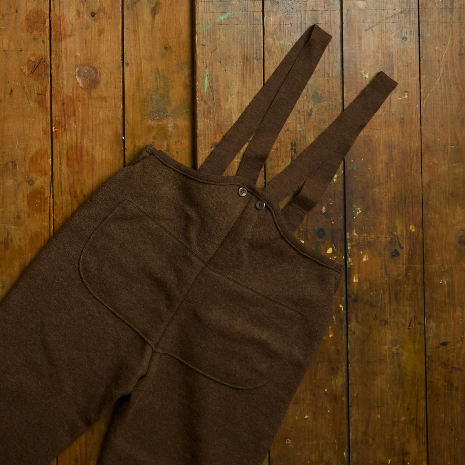 Roam Women's Trousers/Dungarees - Boiled Merino Wool - Hazelnut - Image 5