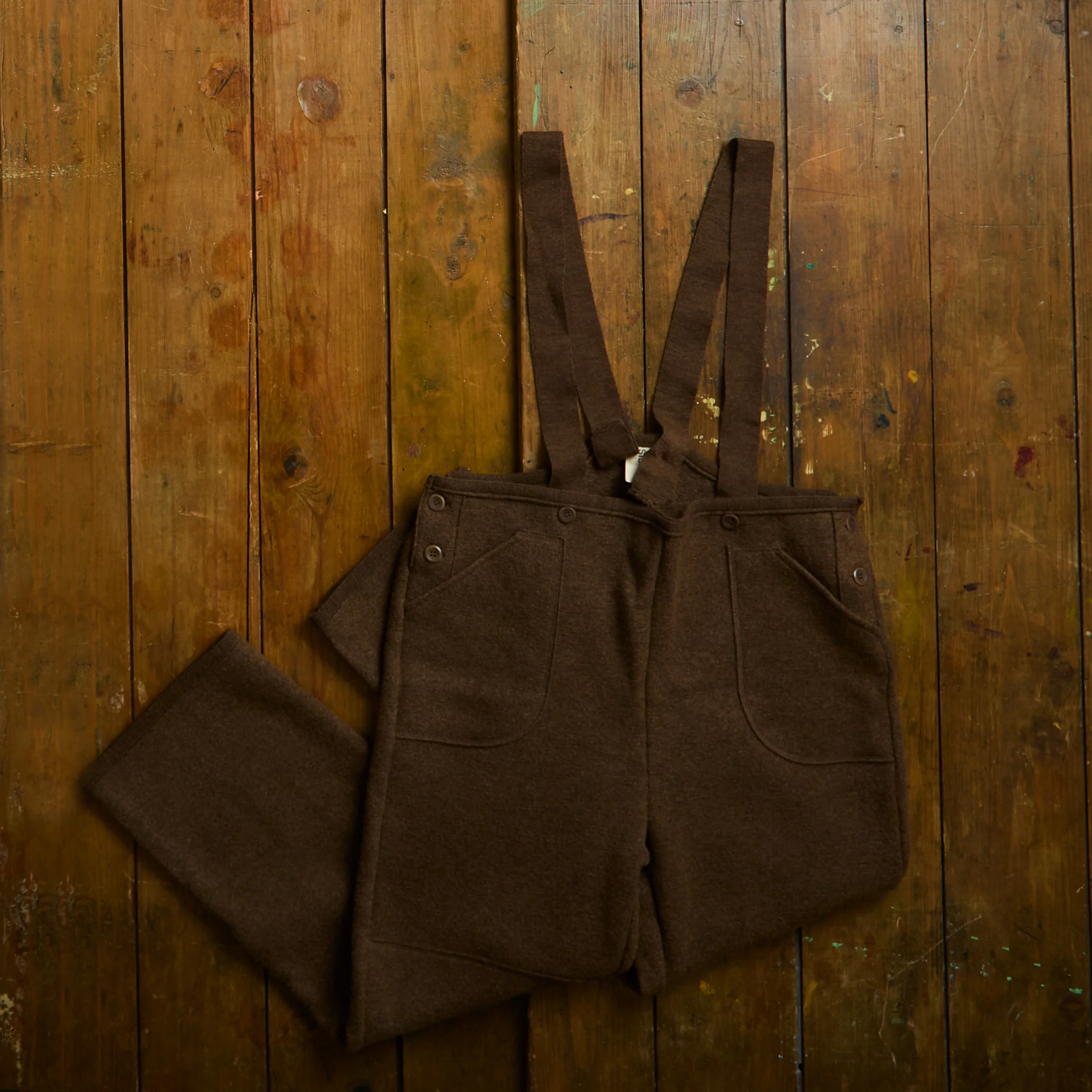 Roam Women's Trousers/Dungarees - Boiled Merino Wool - Hazelnut - Image 6