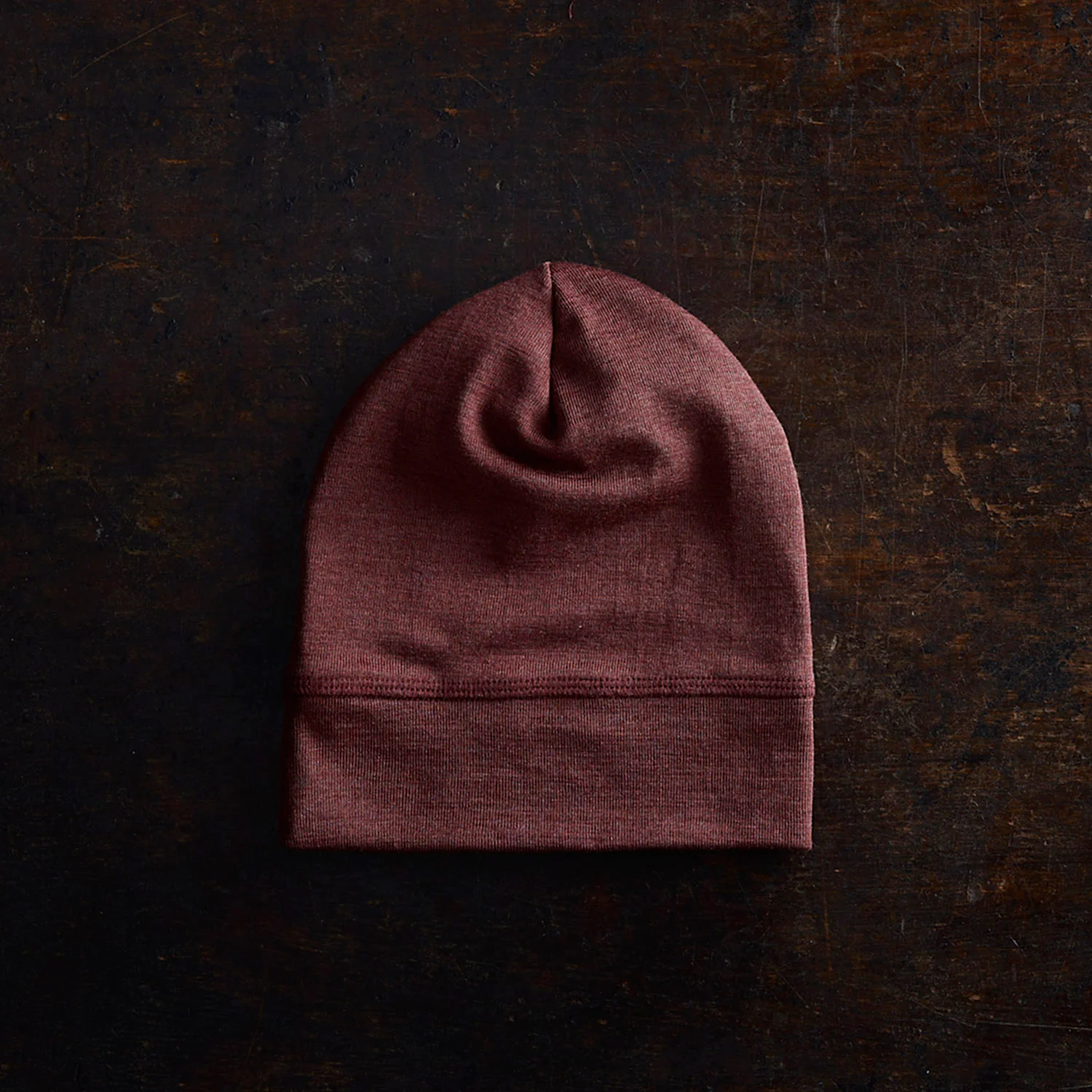 Rook Baby & Kids Beanie - Merino Wool & Silk - Fig - Image 2