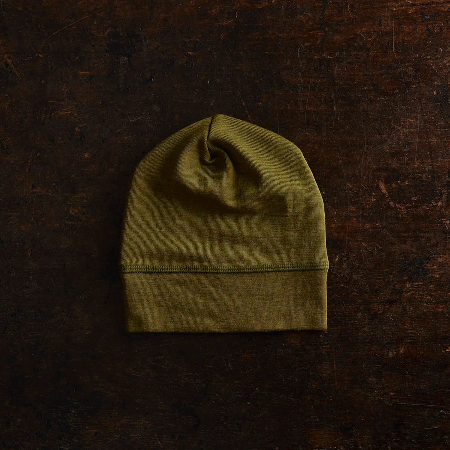 Rook Baby & Kids Beanie - Merino Wool & Silk - Seaweed - Image 2