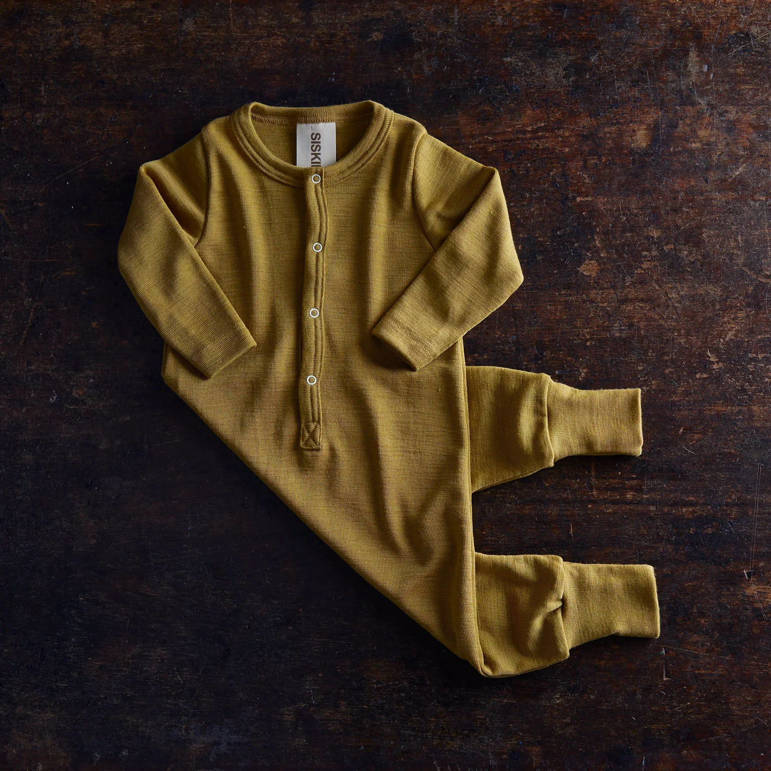 Serin Baby & Kids Pyjamas - Merino Wool & Silk - Pistachio - Image 3