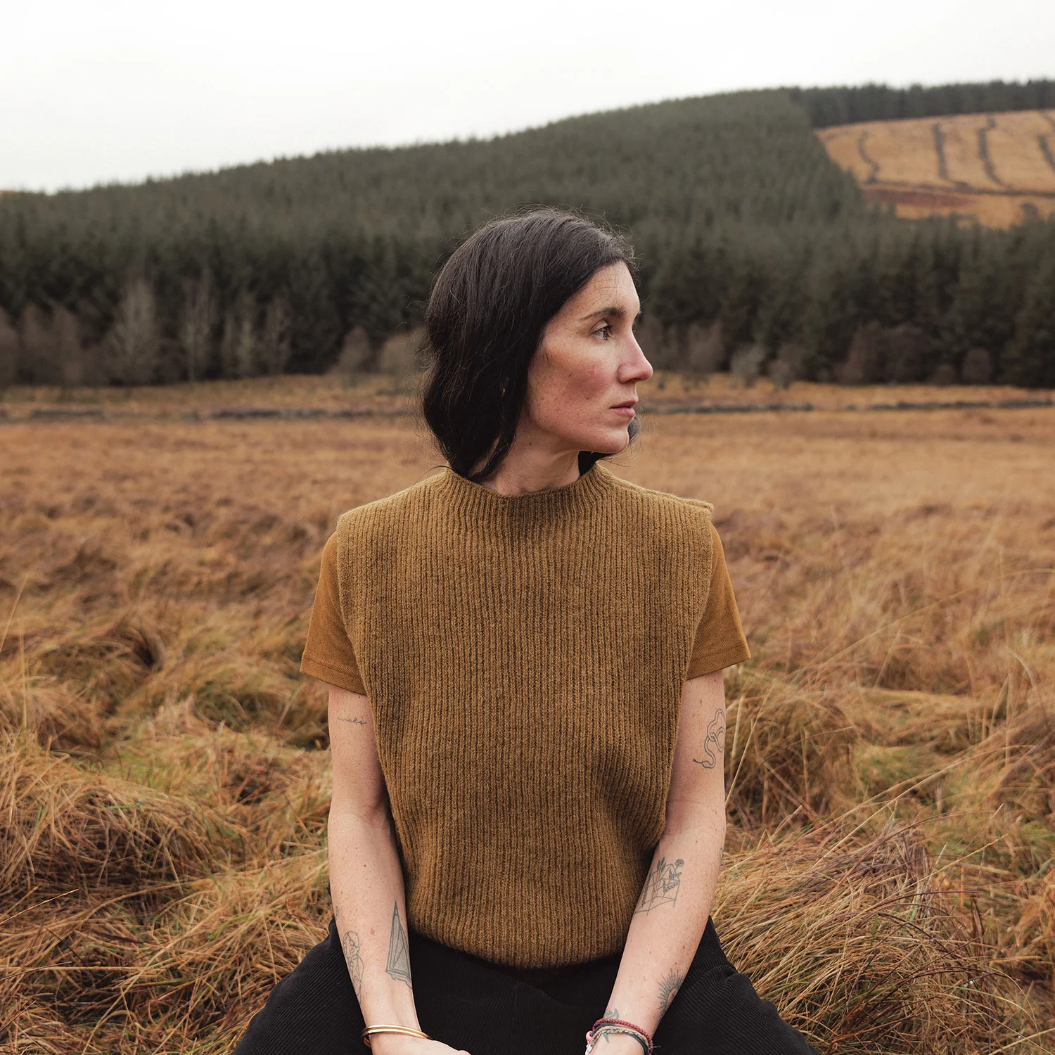 Smew Women's Top - Cotton Pointelle - Copper - Image 4