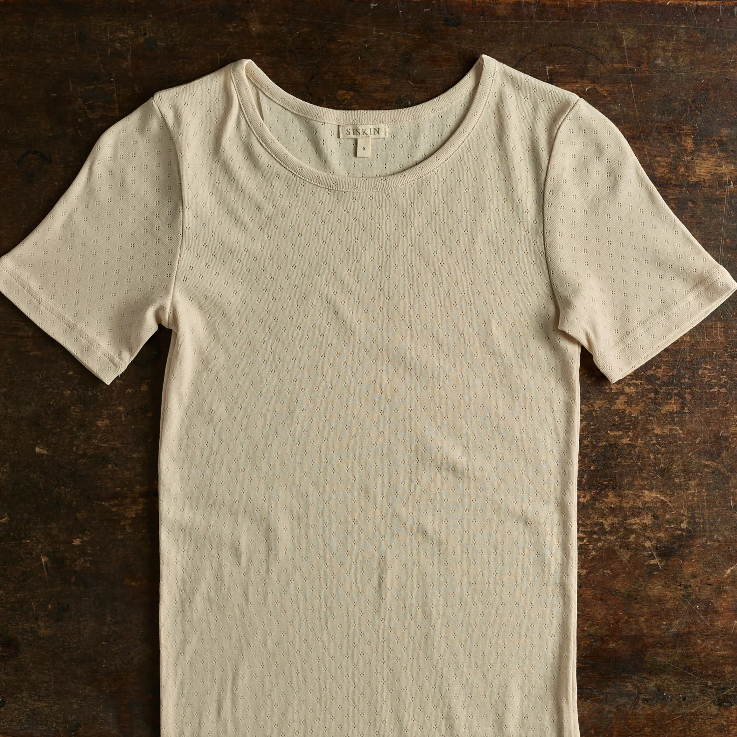 Smew Women's Top - Cotton Pointelle - Shell - Image 2