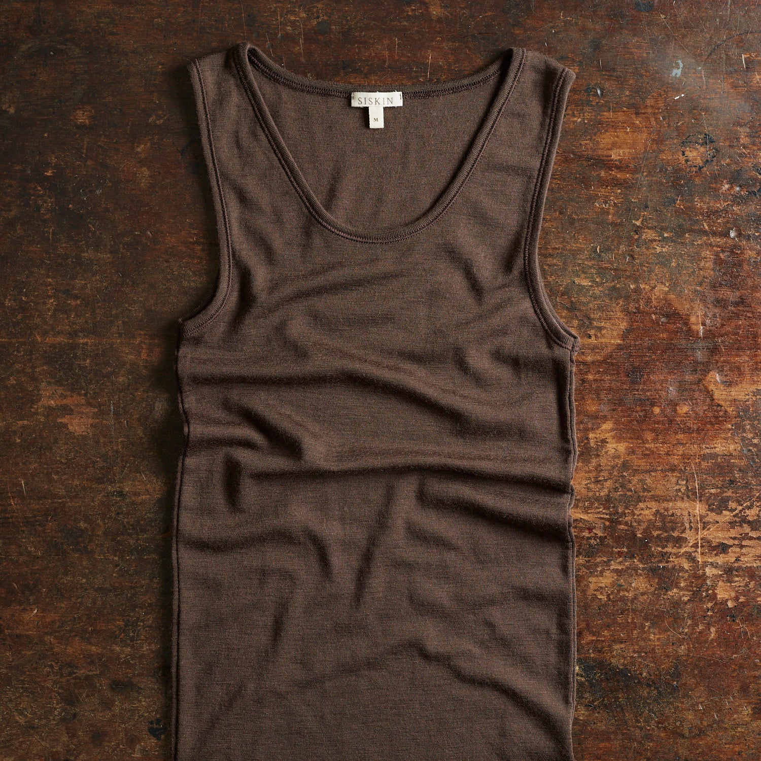 Swift Women's Top - Merino Wool - Bark - Image 2