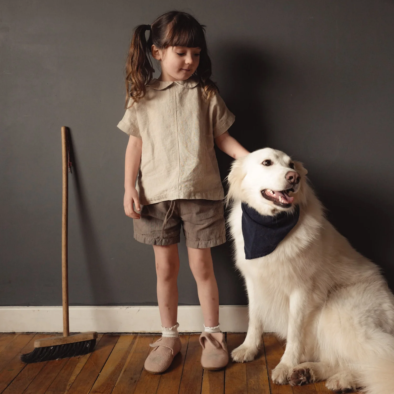 Willow Kids Blouse - Linen - Natural - Image 3