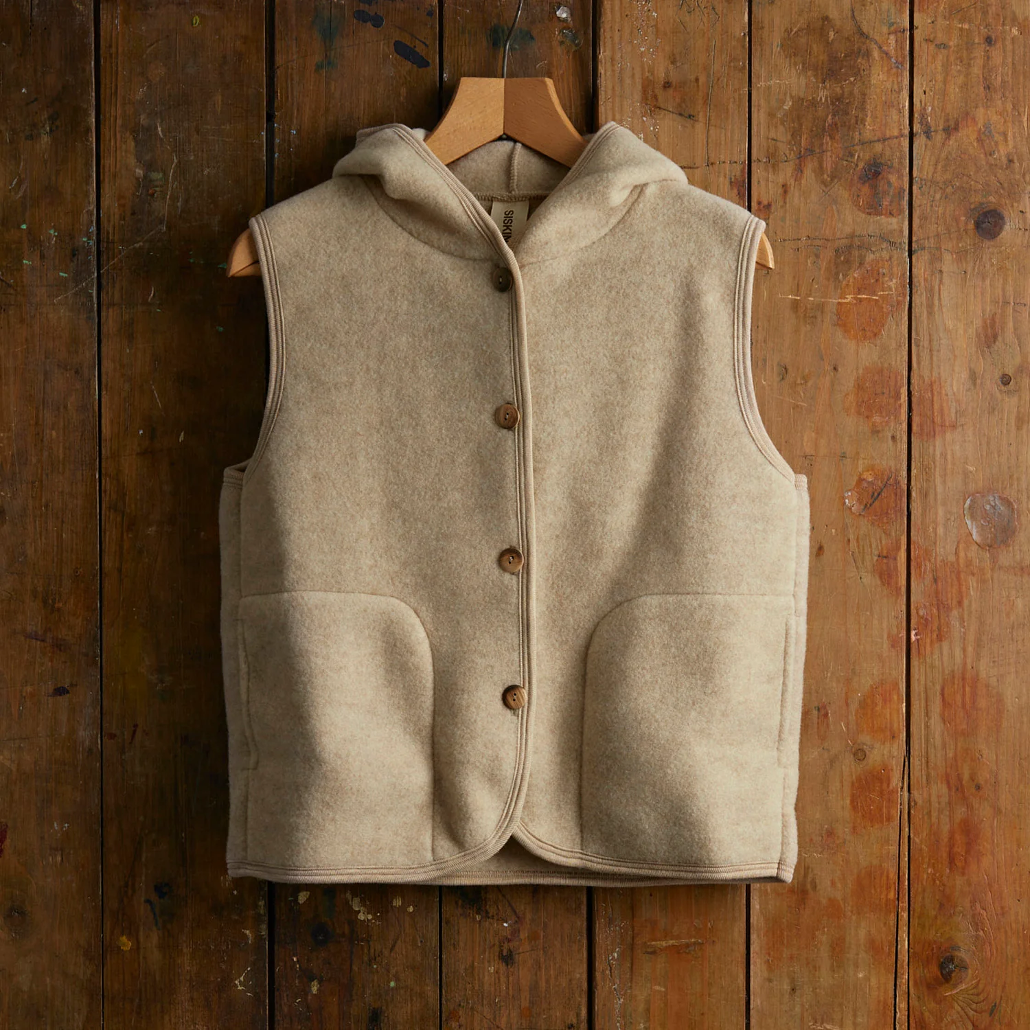 Falcon Women's Vest - Merino Wool Fleece - Sandstorm - Image 3