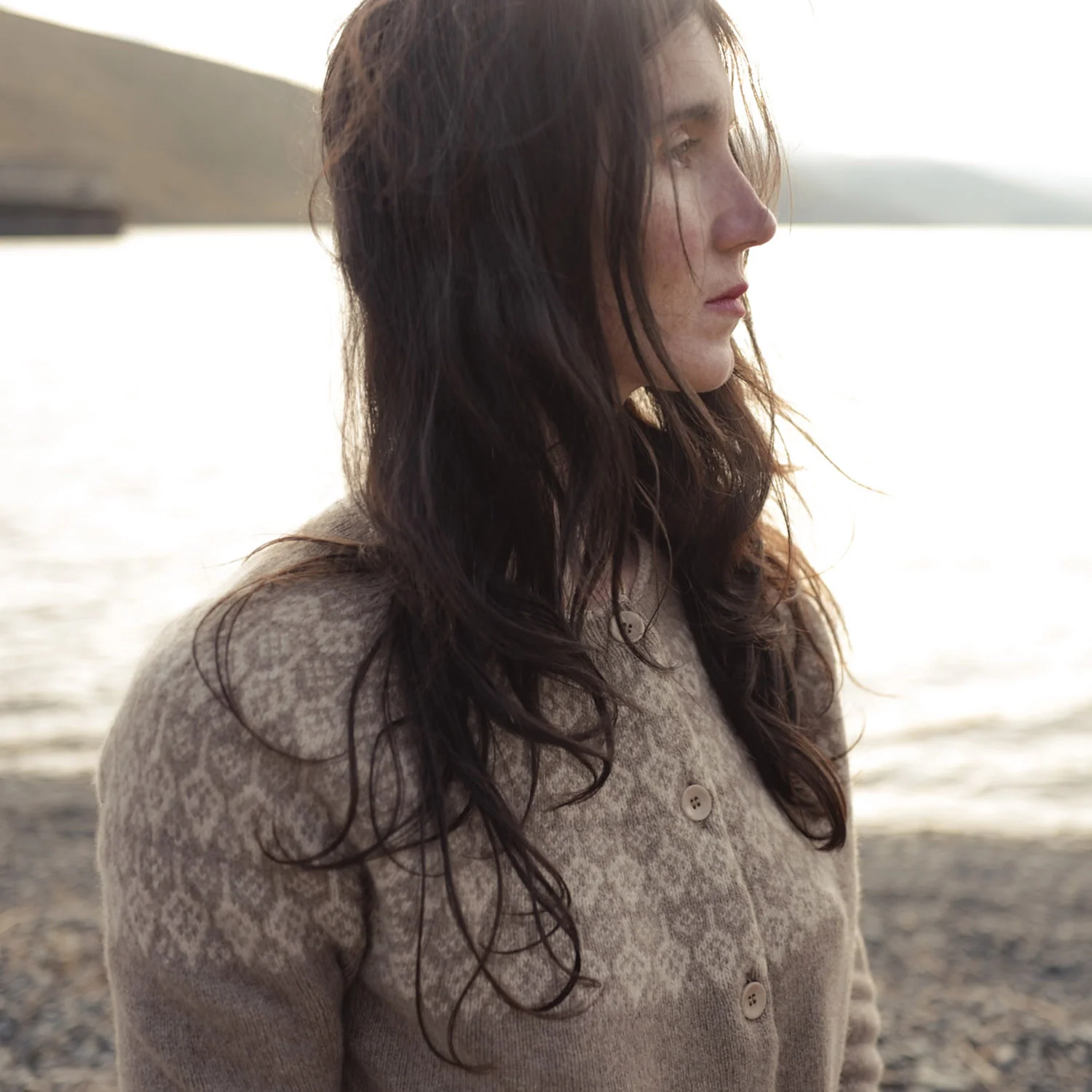 Autumn Women's Cardigan - Superfine Lambswool - Feather - Image 4