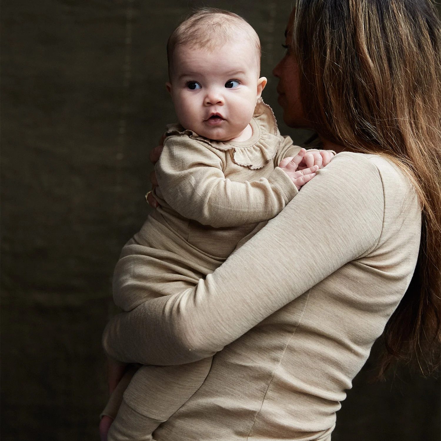 Wren Baby Body - Merino Wool & Silk - Sandstorm - Image 3
