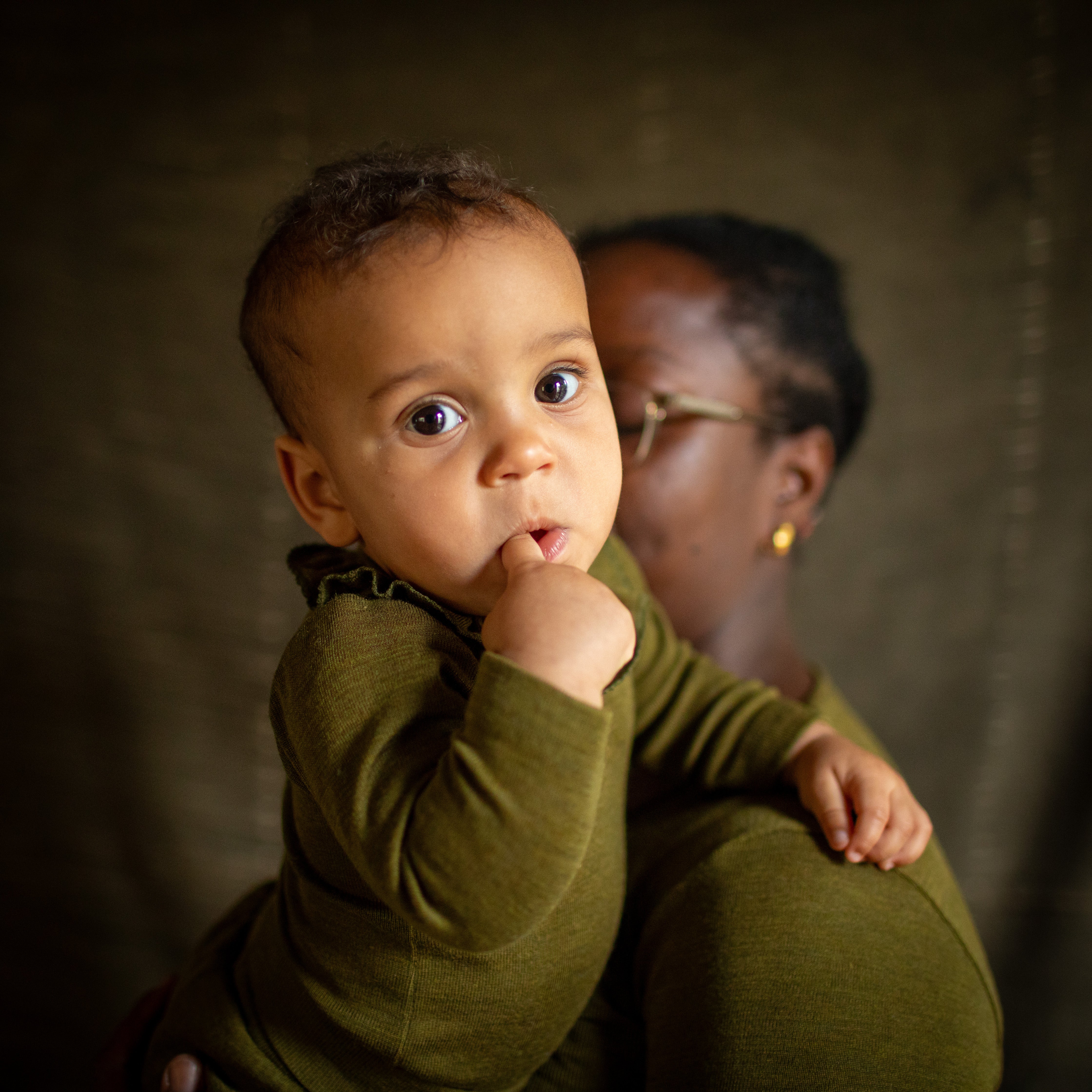 Wren Baby Body - Merino Wool & Silk - Seaweed - Image 7