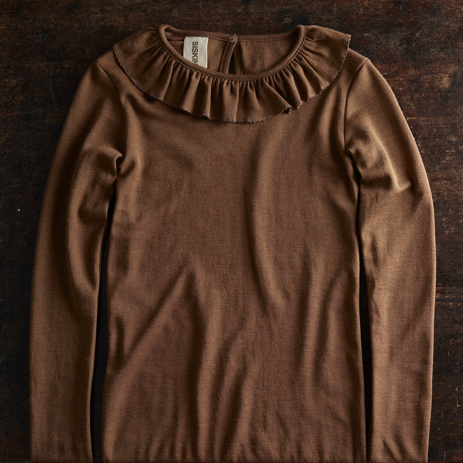 Wren Women's Top - Merino Wool & Silk - Almond - Image 2