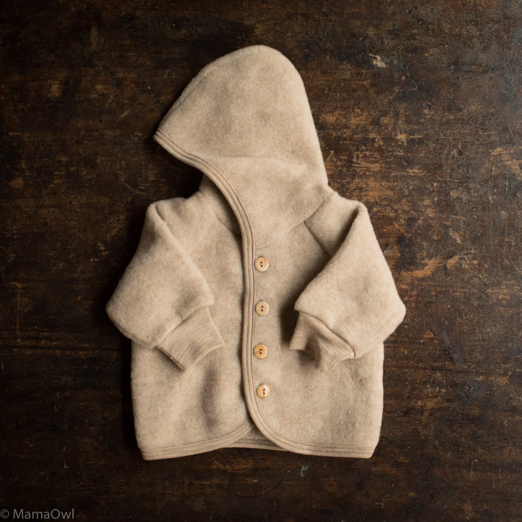Tinker Baby & Kids Jacket - Merino Wool Fleece - Sandstorm - Image 3