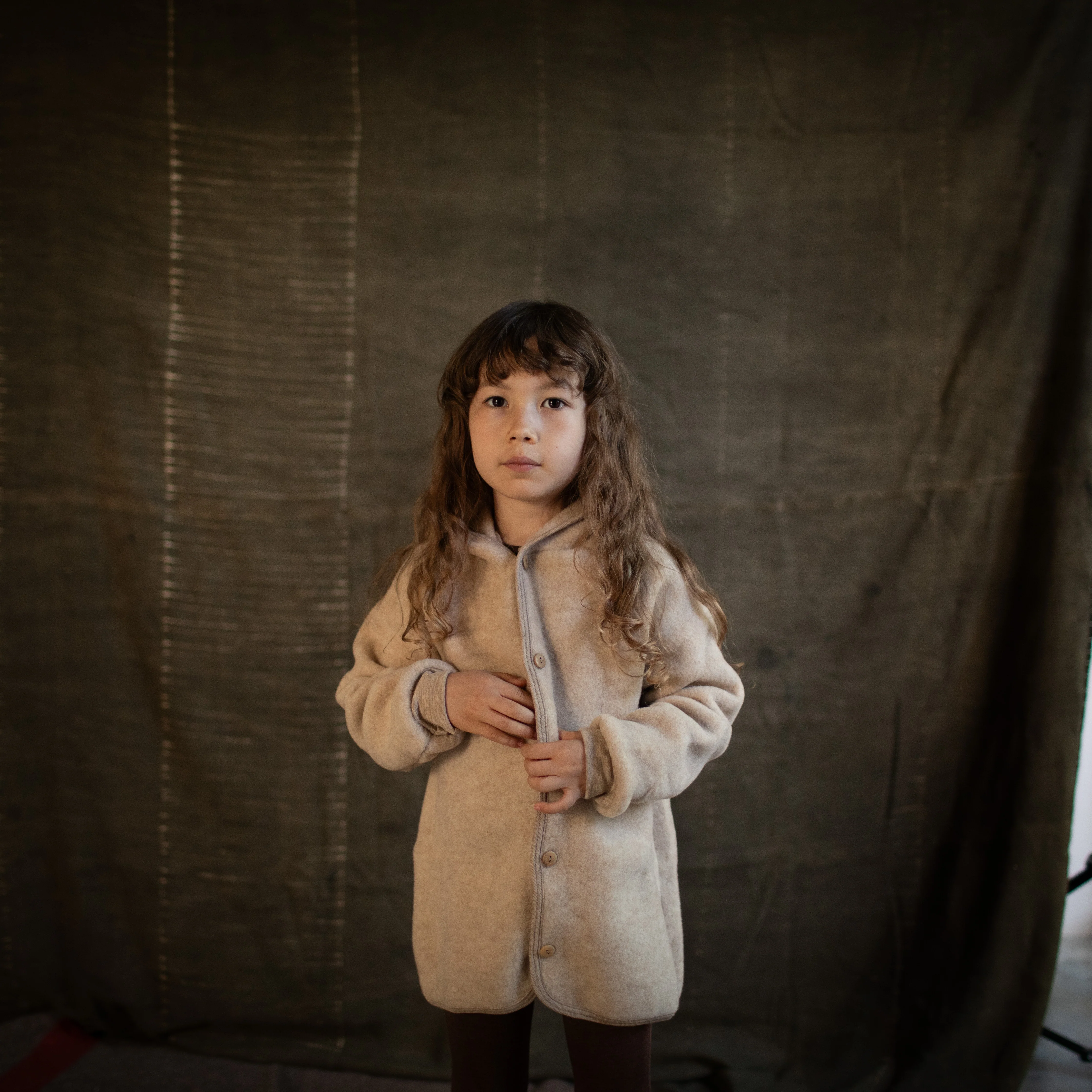 Tinker Baby & Kids Jacket - Merino Wool Fleece - Sandstorm - Image 4