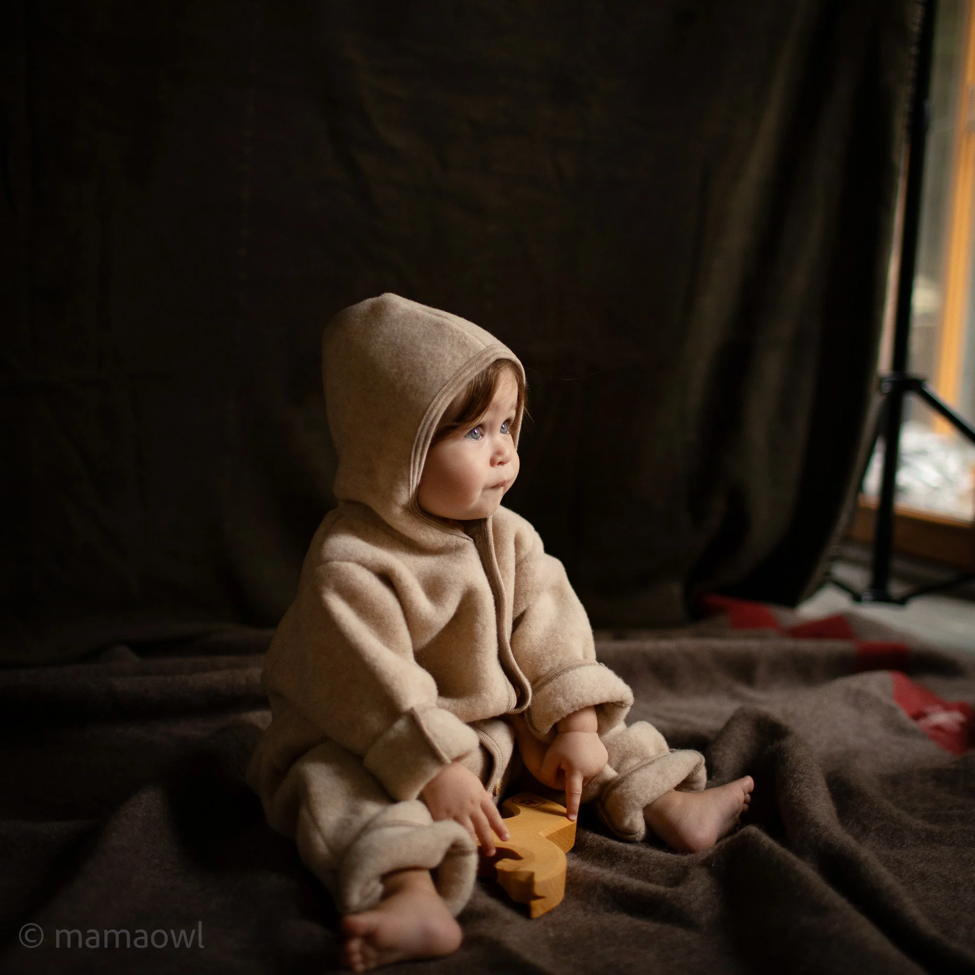 Pipit Baby & Kids Suit - Merino Wool Fleece - Sandstorm - Image 3