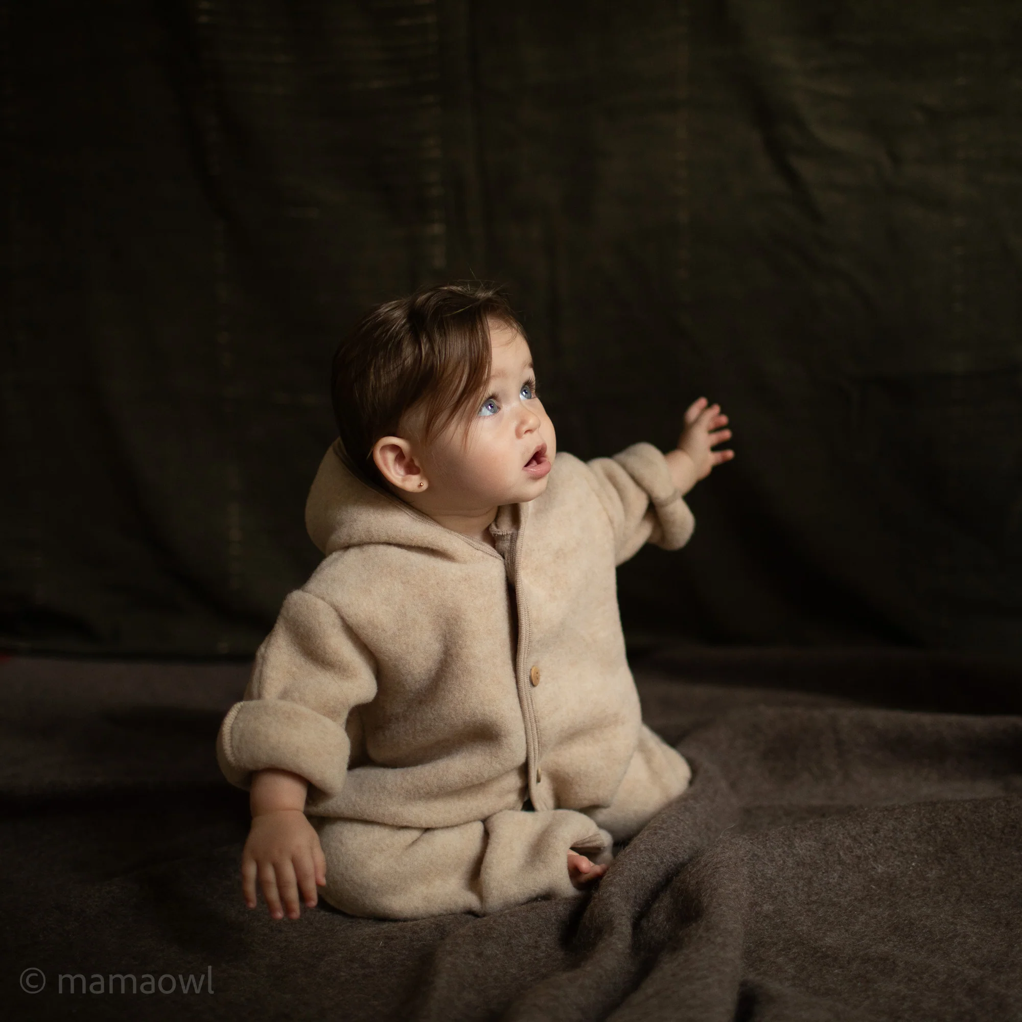 Pipit Baby & Kids Suit - Merino Wool Fleece - Sandstorm - Image 4