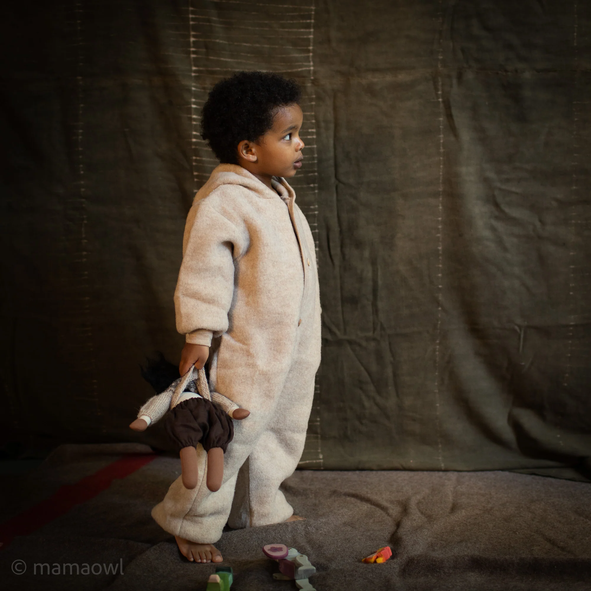 Pipit Baby & Kids Suit - Merino Wool Fleece - Sandstorm - Image 5