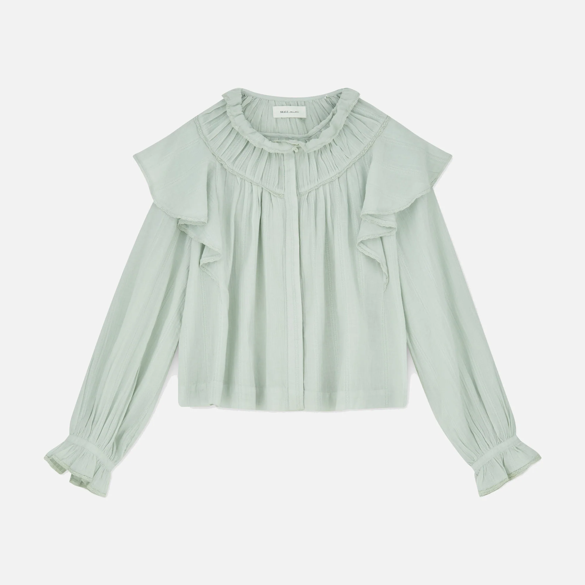 Women's Cotton Clea Shirt - Light Aqua - Image 3
