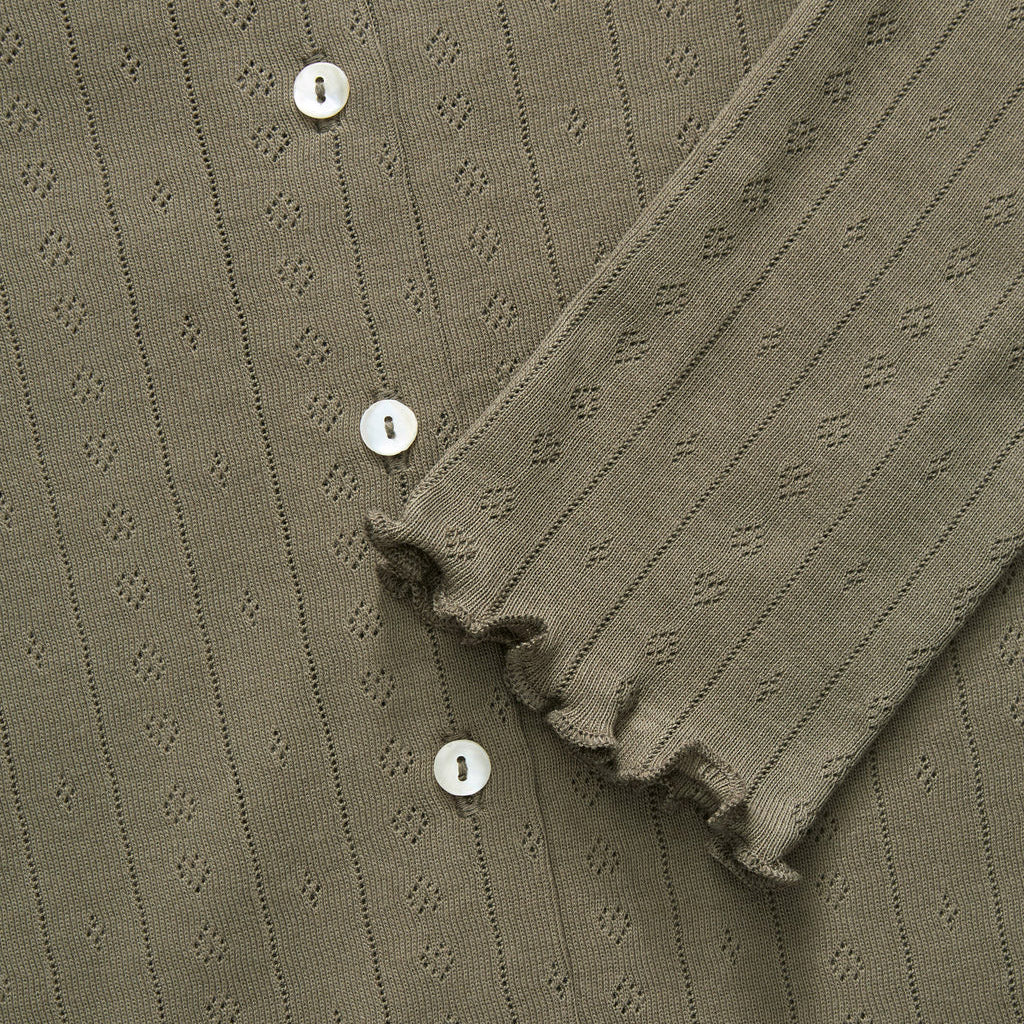 Women's Cotton Edie Cardigan - Olive - Image 2