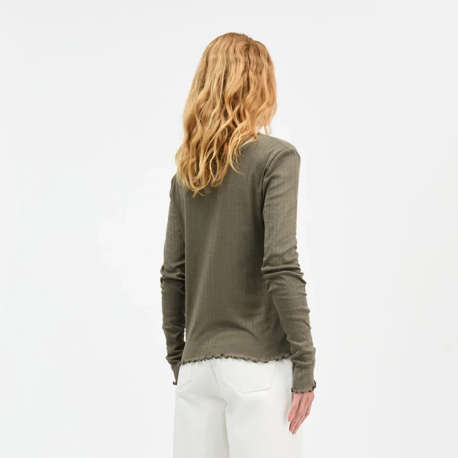 Women's Cotton Edie Cardigan - Olive - Image 4