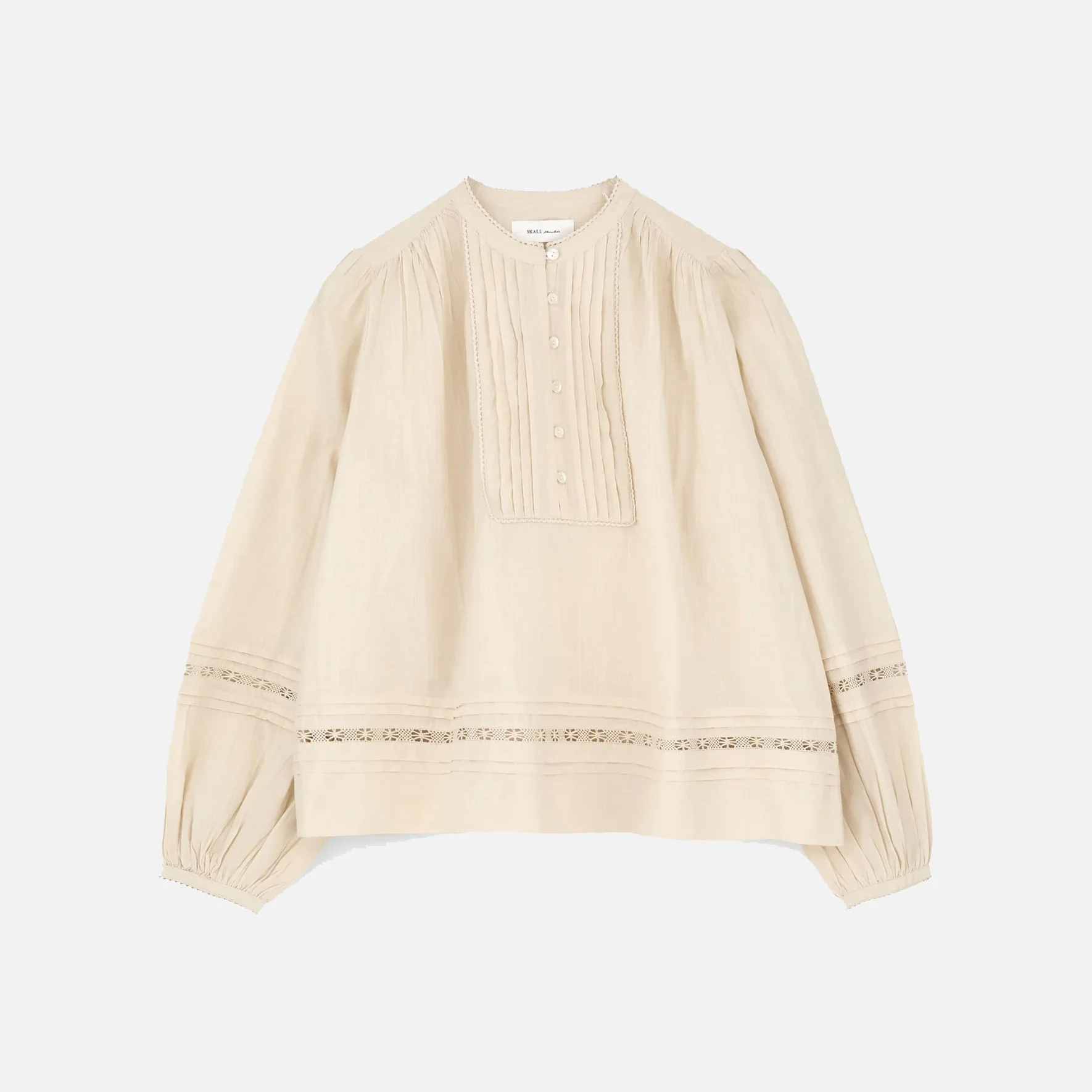 Women's Cotton Leaf Shirt - Antique Beige