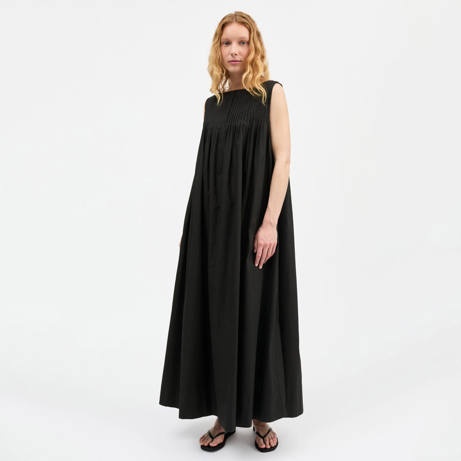 Women's Cotton Pavlova Dress - Black - Image 2