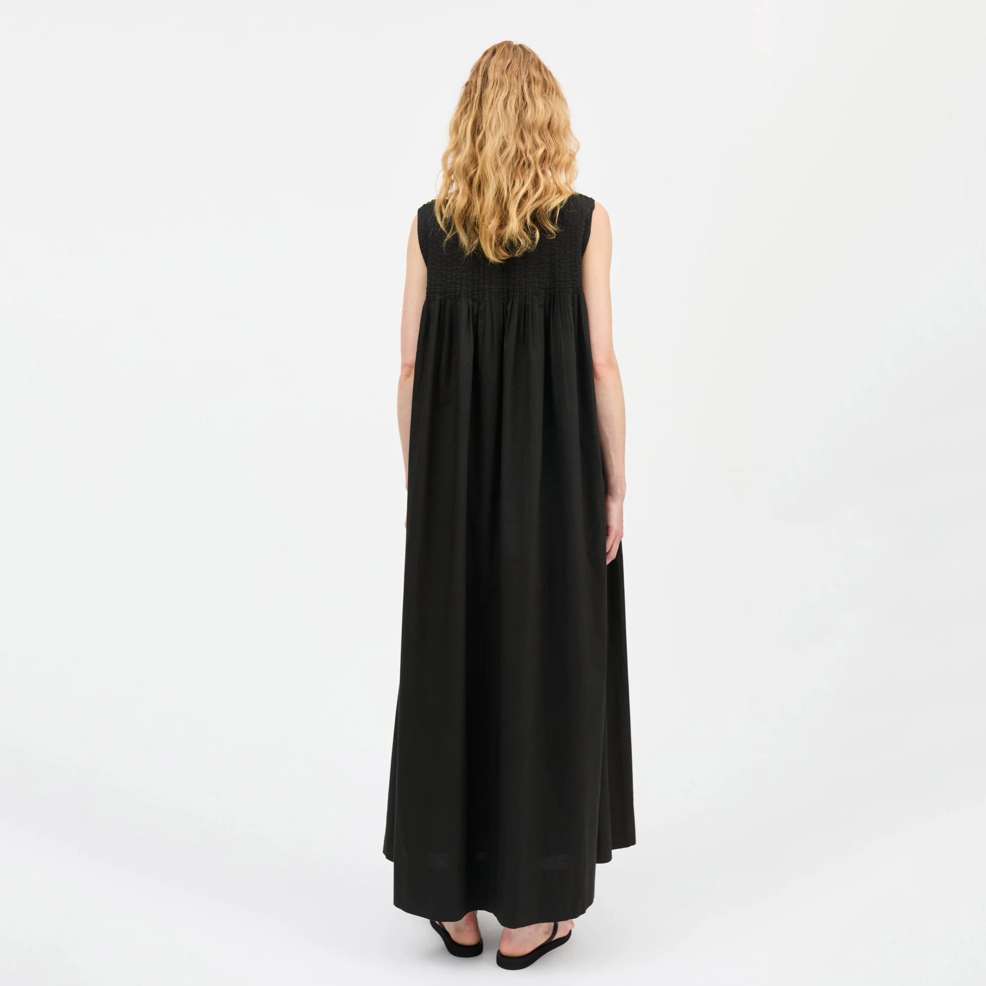 Women's Cotton Pavlova Dress - Black - Image 6