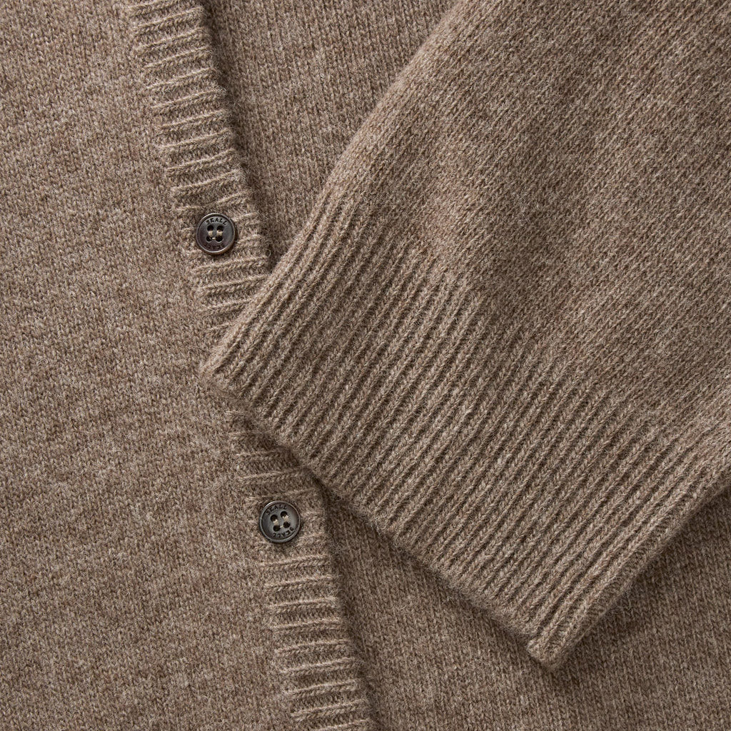 Women's Merino Wool Senna Cardigan - Brown Melange - Image 4