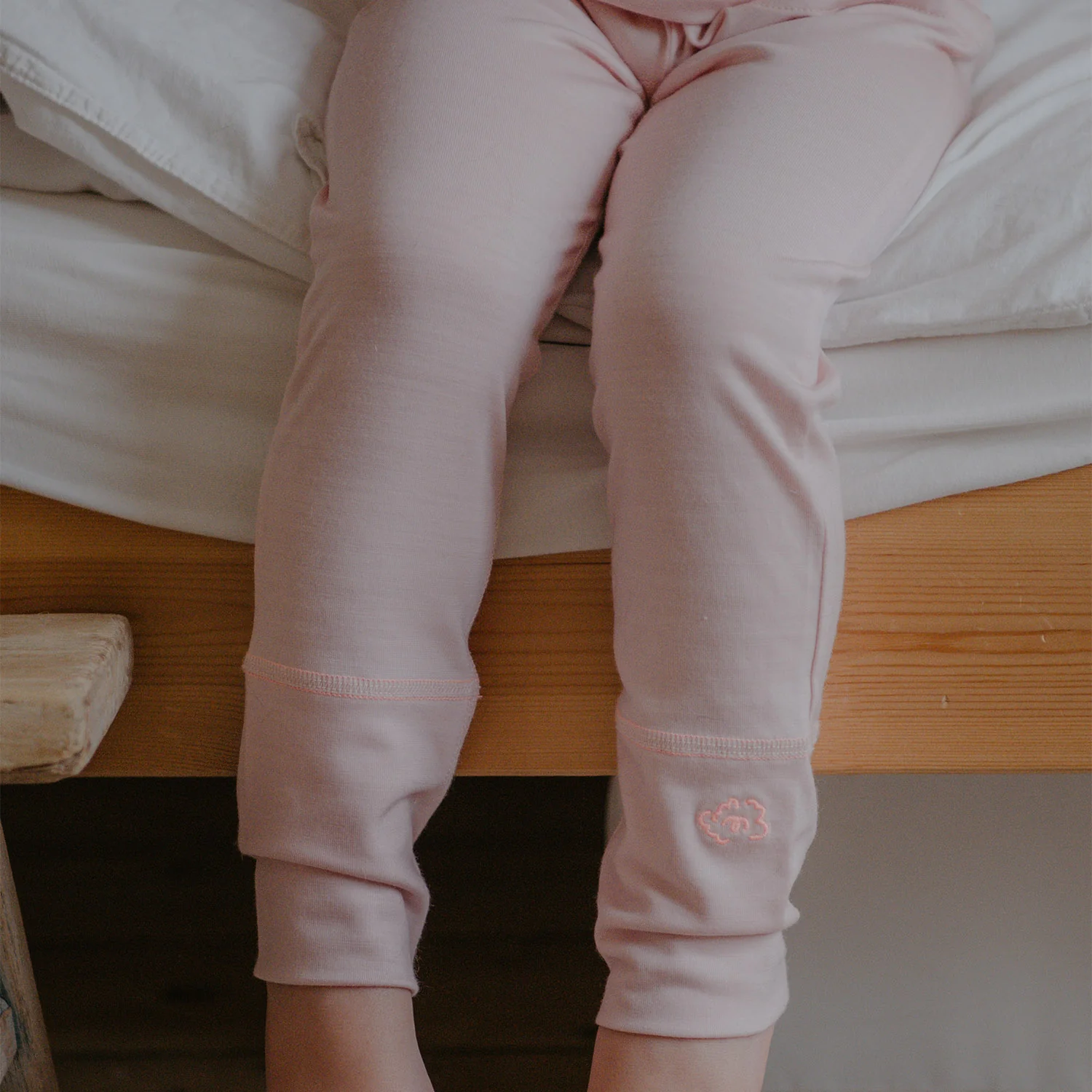 Kids Merino Wool 24-7 Trouser - Pink Peach Blossom