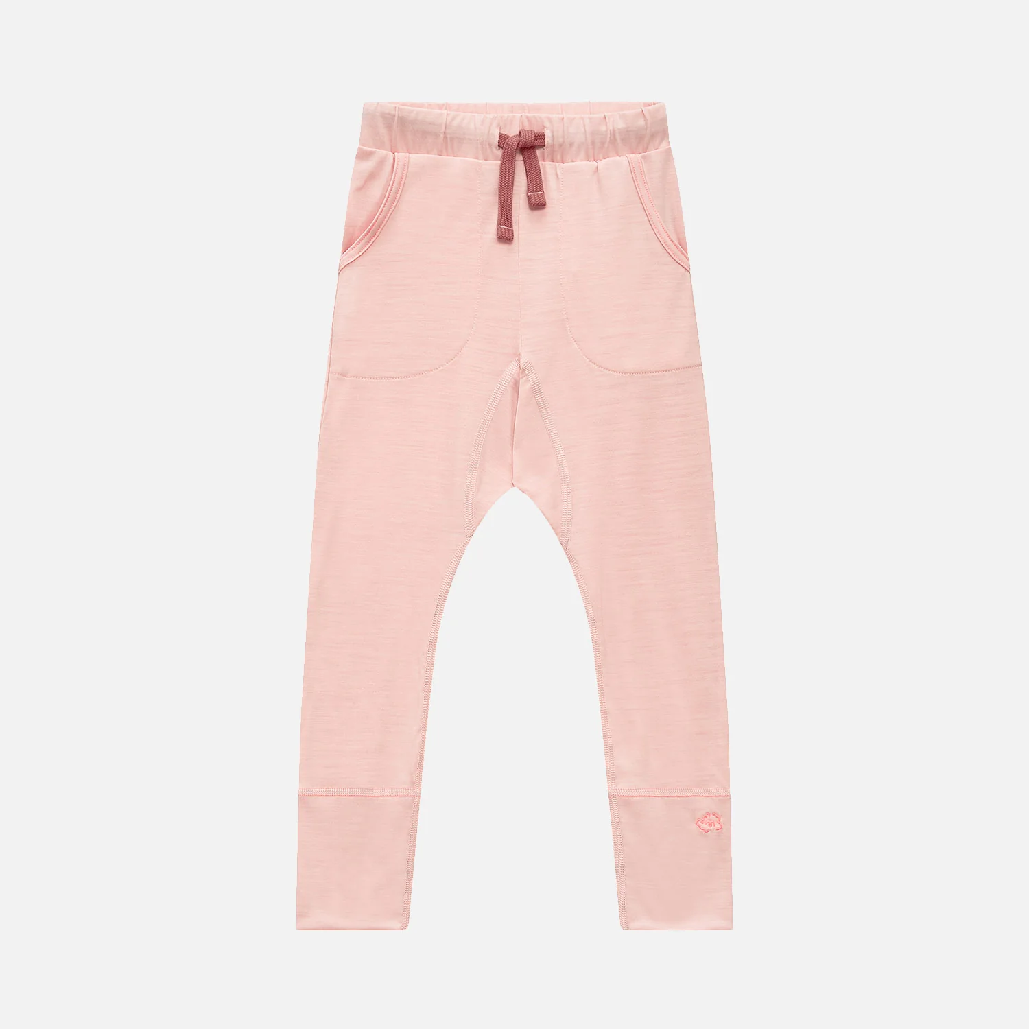 Kids Merino Wool 24-7 Trouser - Pink Peach Blossom - Image 2