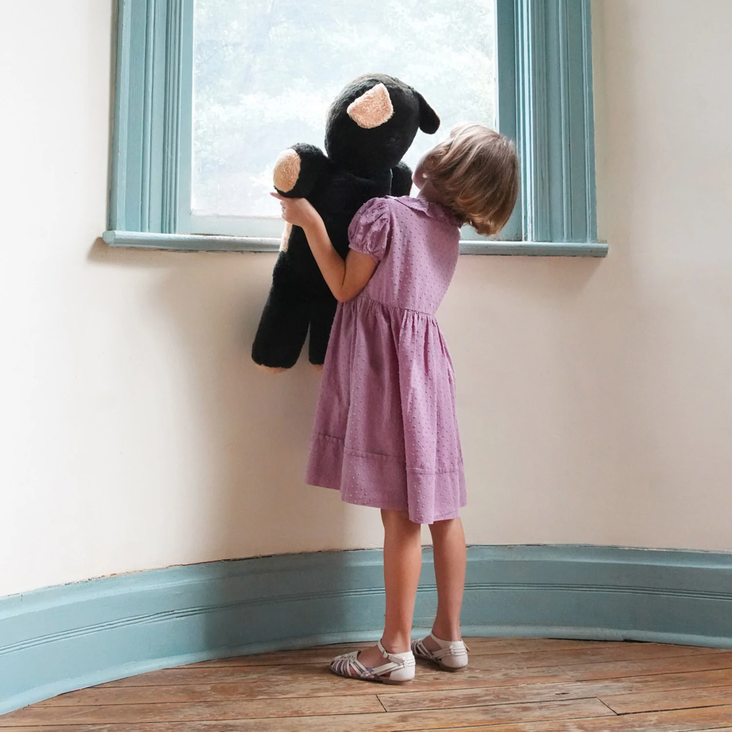Kids Cotton Maisy Dress - Zinnia - Image 3