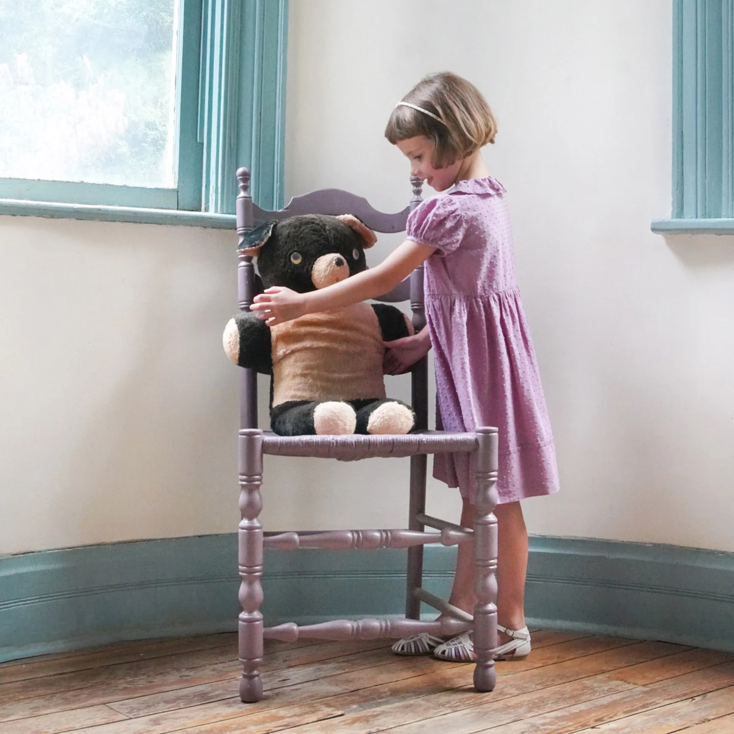 Kids Cotton Maisy Dress - Zinnia - Image 4