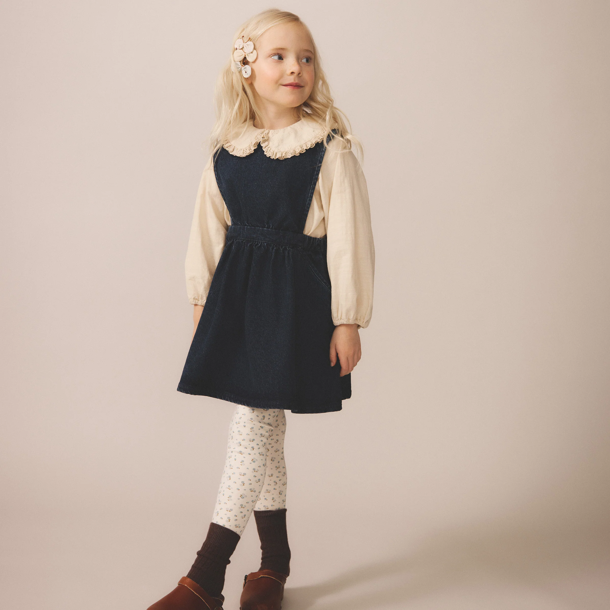 Kids Cotton Tippi Pinafore - Eco Wash - Image 6