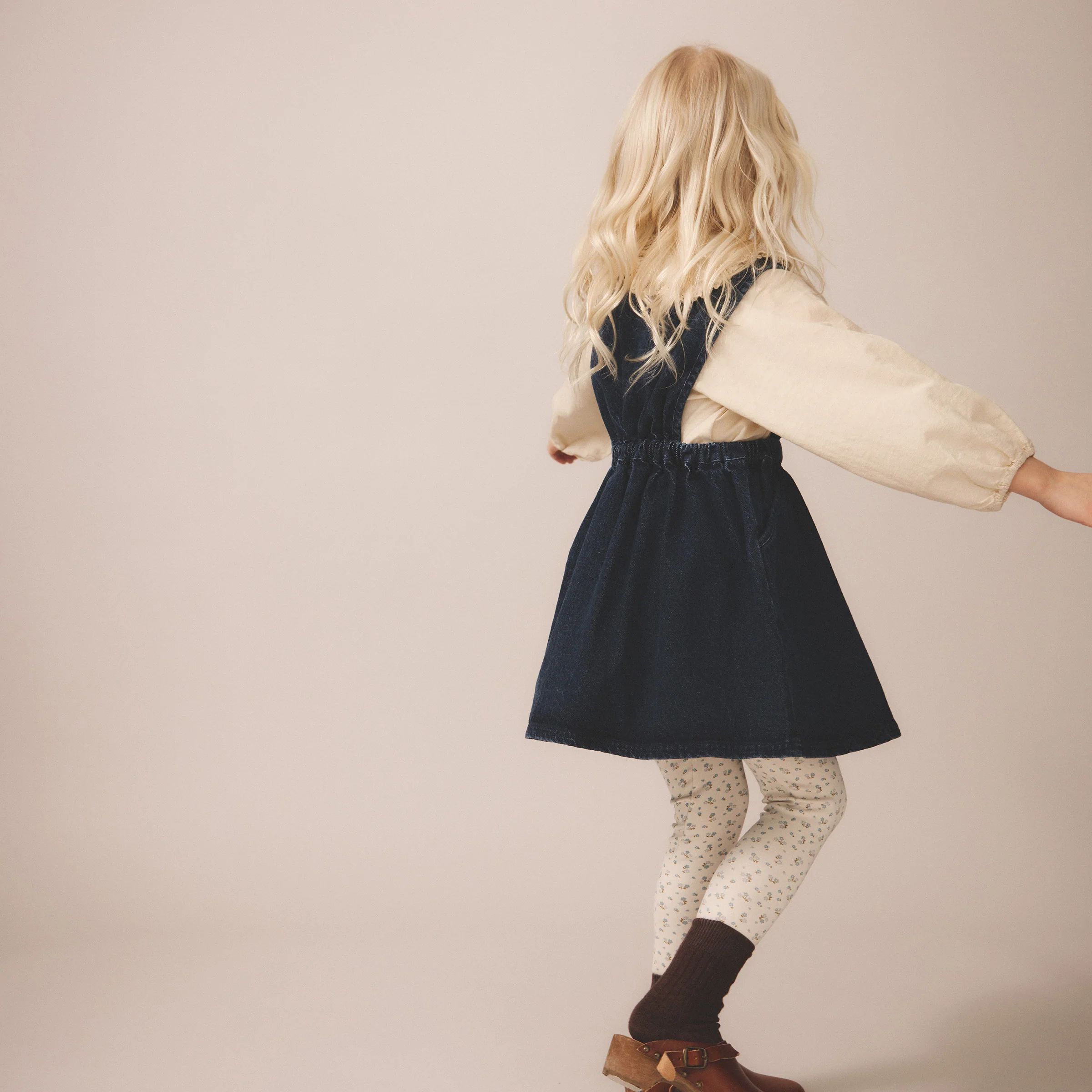 Kids Cotton Tippi Pinafore - Eco Wash - Image 7