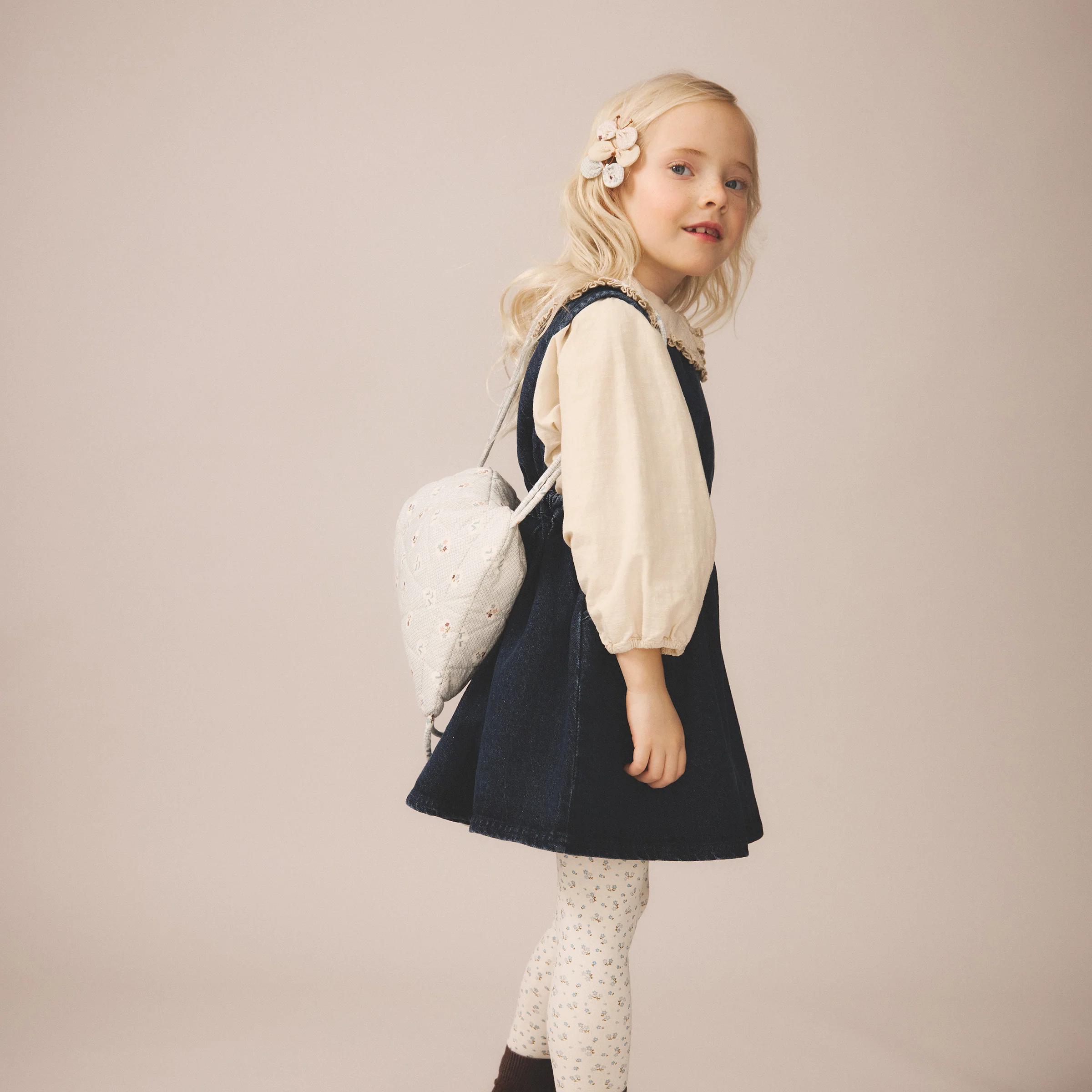Kids Cotton Tippi Pinafore - Eco Wash - Image 9