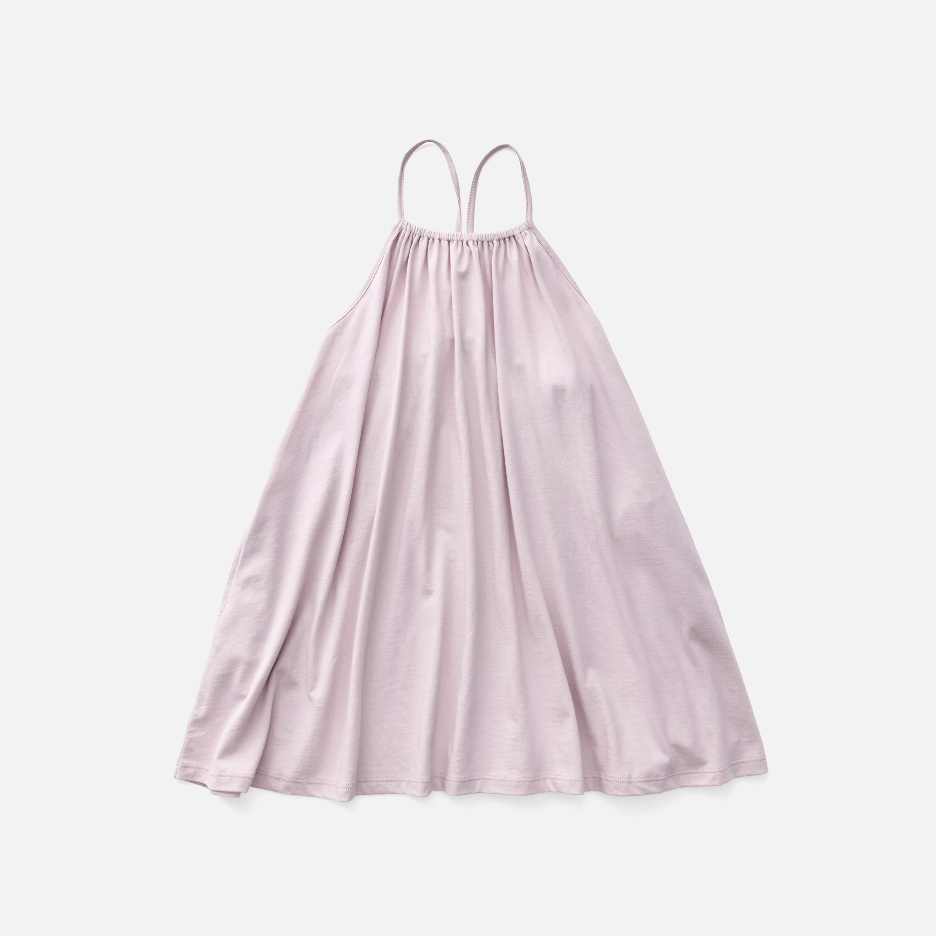 Kids Pima Cotton Loop Dress- Seashell - Image 2