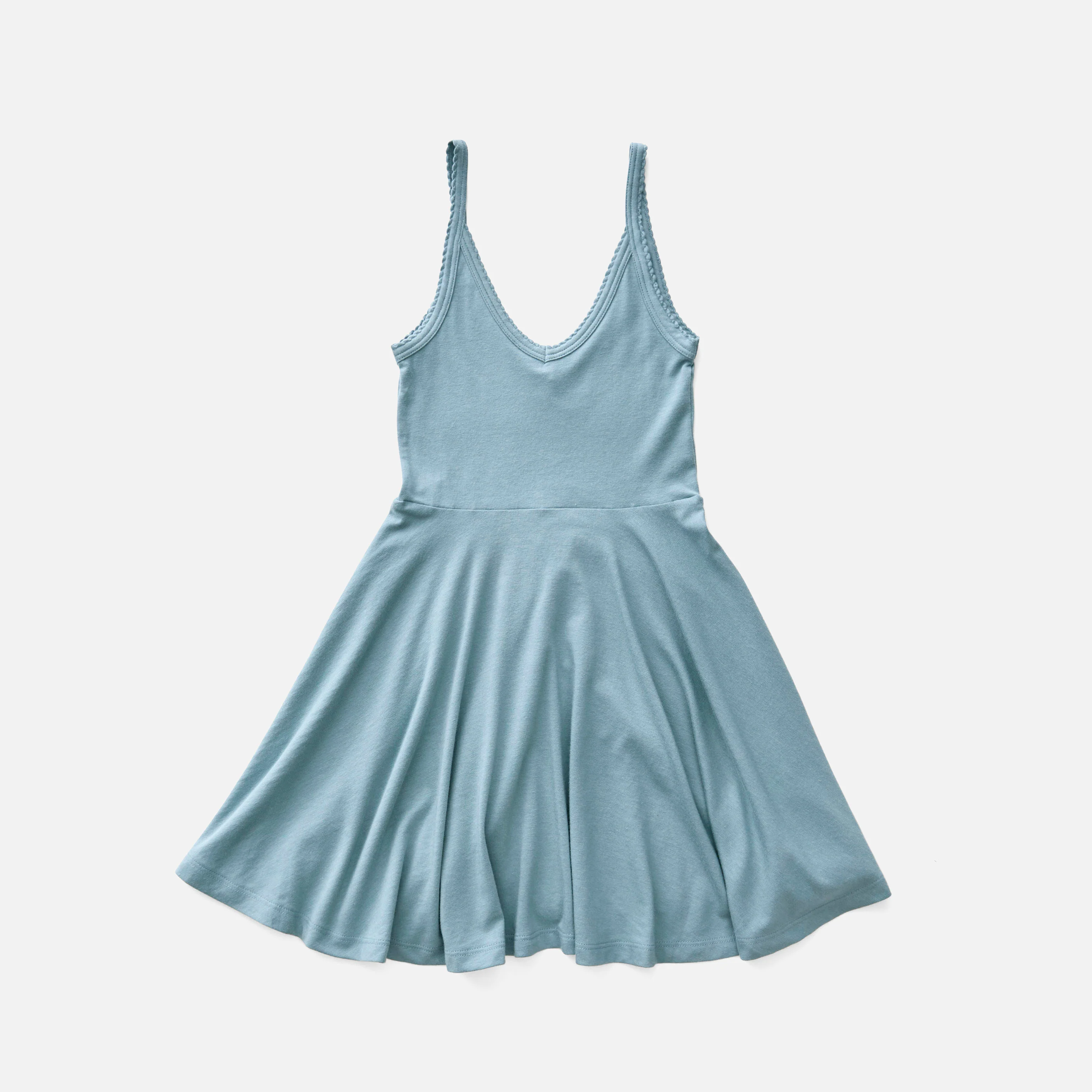 Kids Pima Cotton Pixie Dress - Azul - Image 2