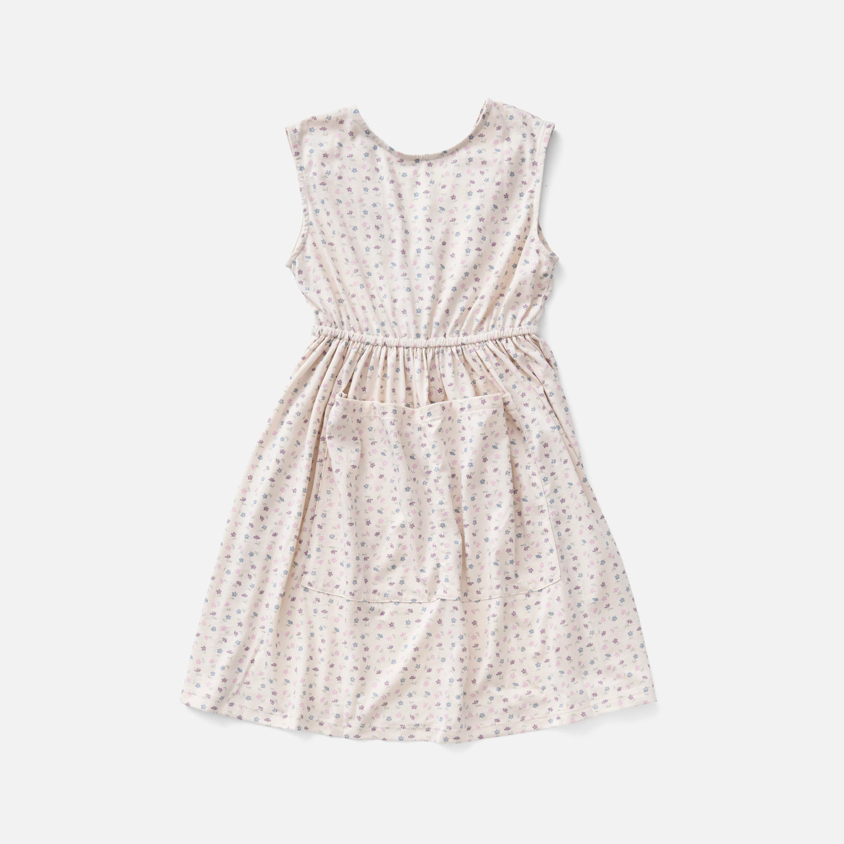Kids Pima Cotton Pocket Dress - Mix Chicweed print - Image 2