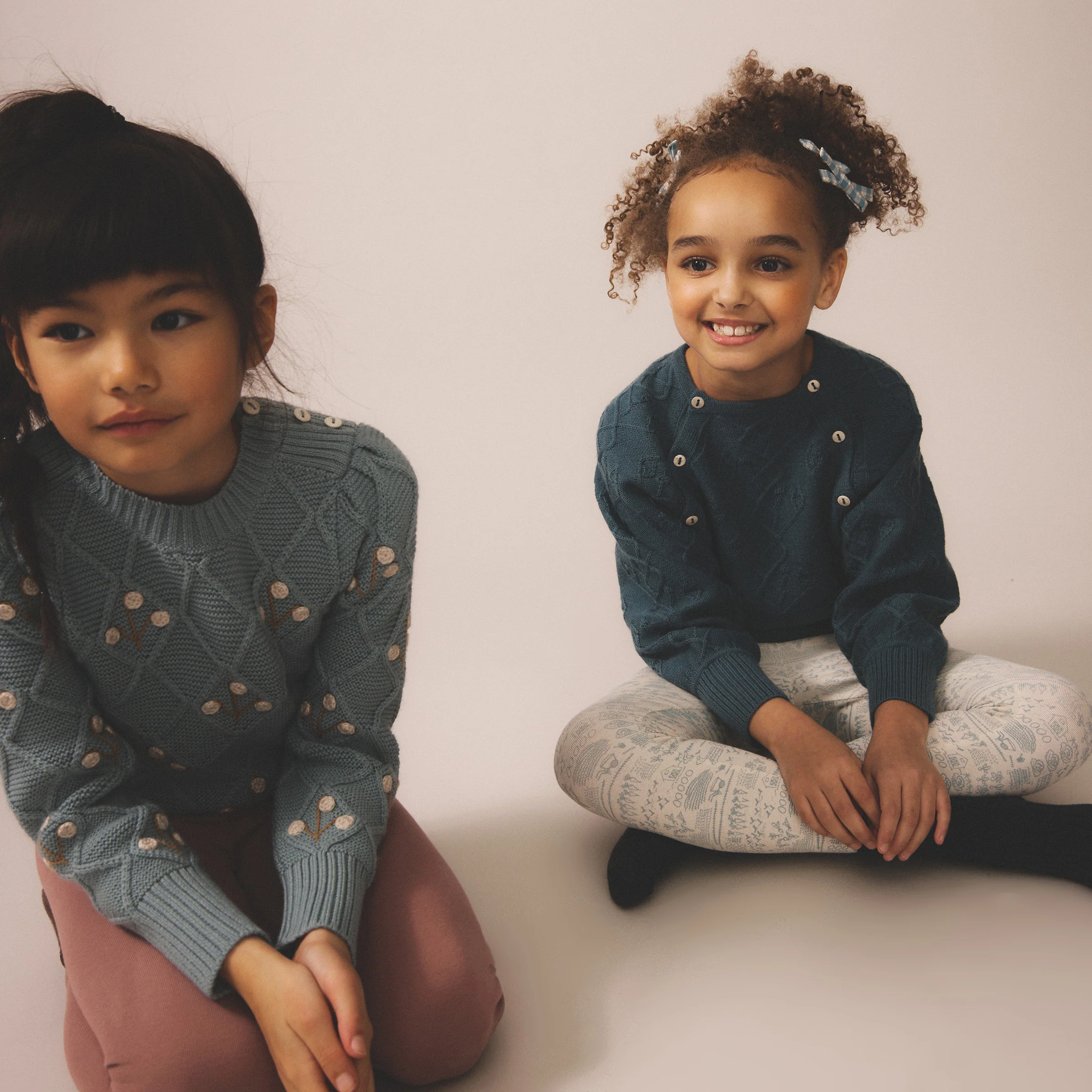 Kids Merino Wool Hawk Pullover - Bottle - Image 3