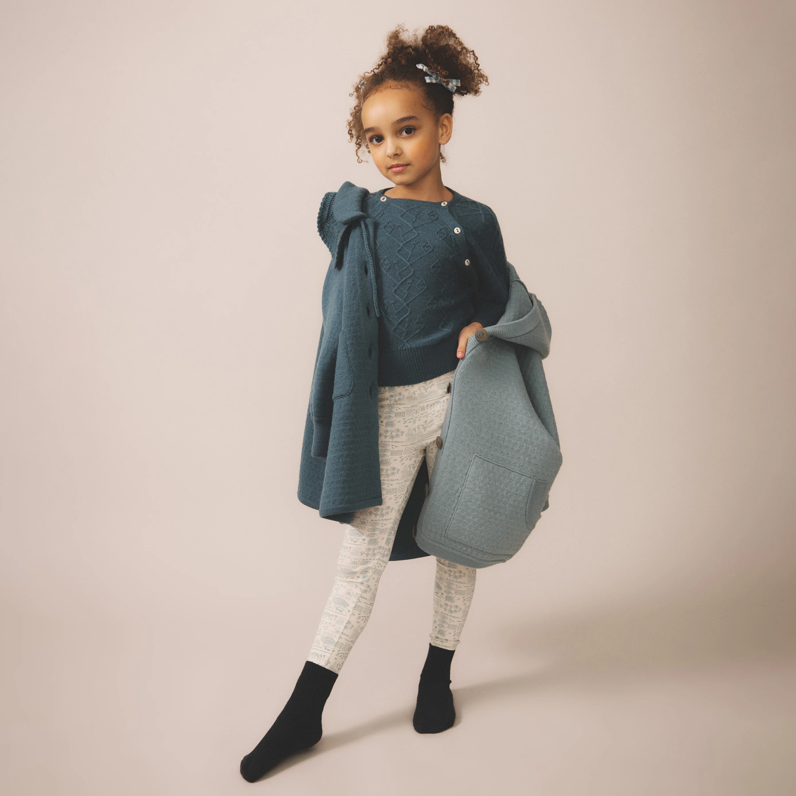 Kids Merino Wool Hawk Pullover - Bottle - Image 4