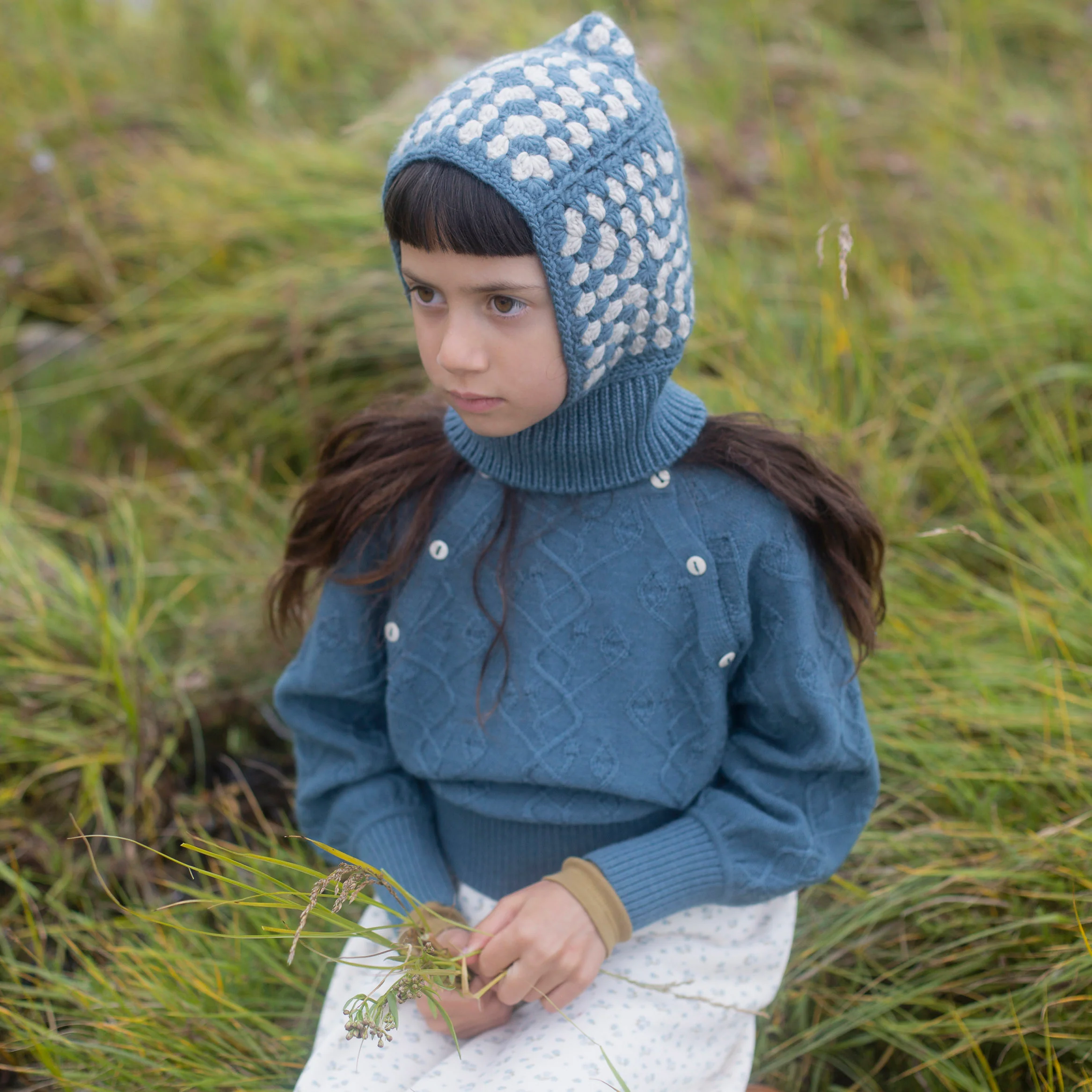 Kids Merino Wool Hawk Pullover - Bottle - Image 5
