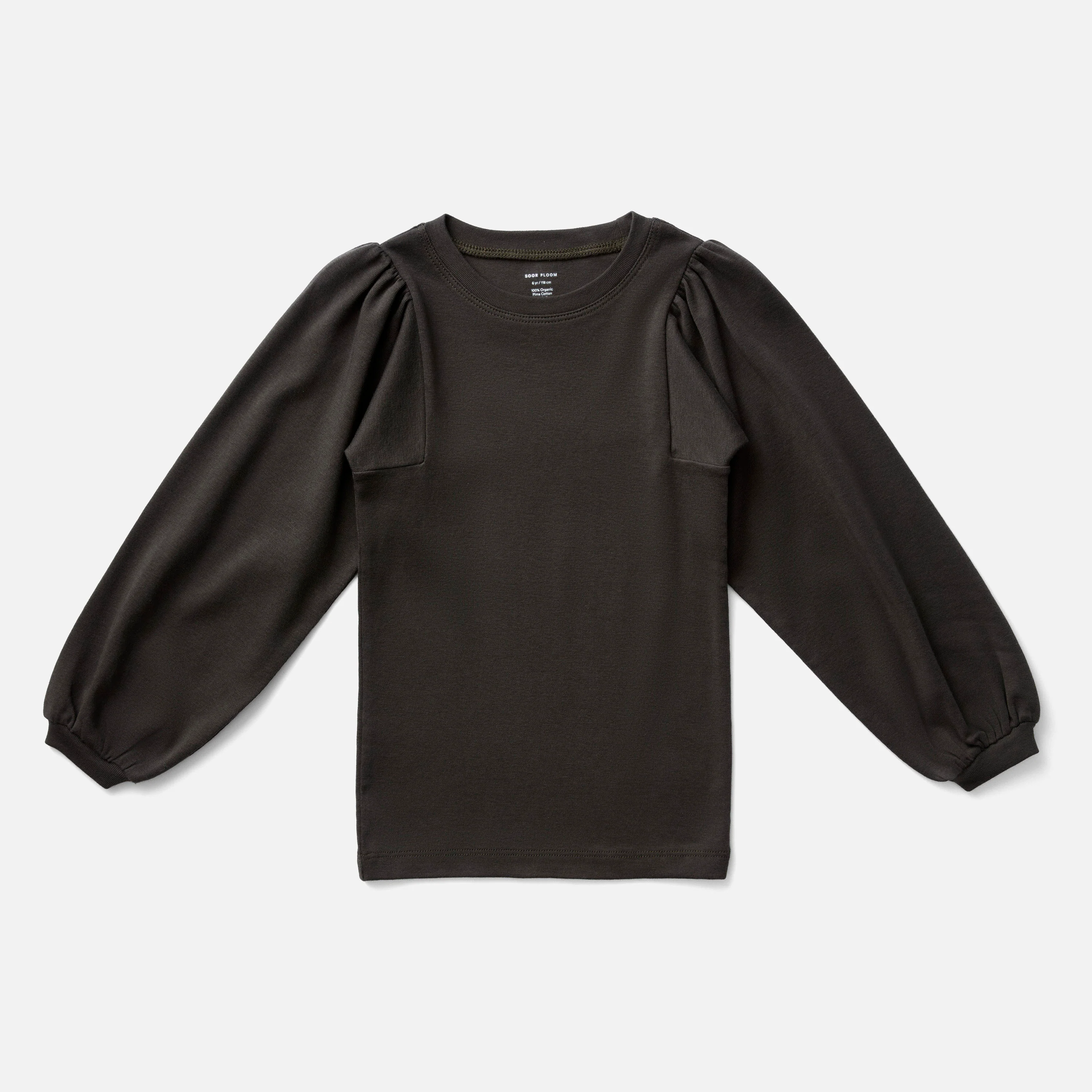 Kids Pima Cotton Balloon Tee - Shale - Image 2