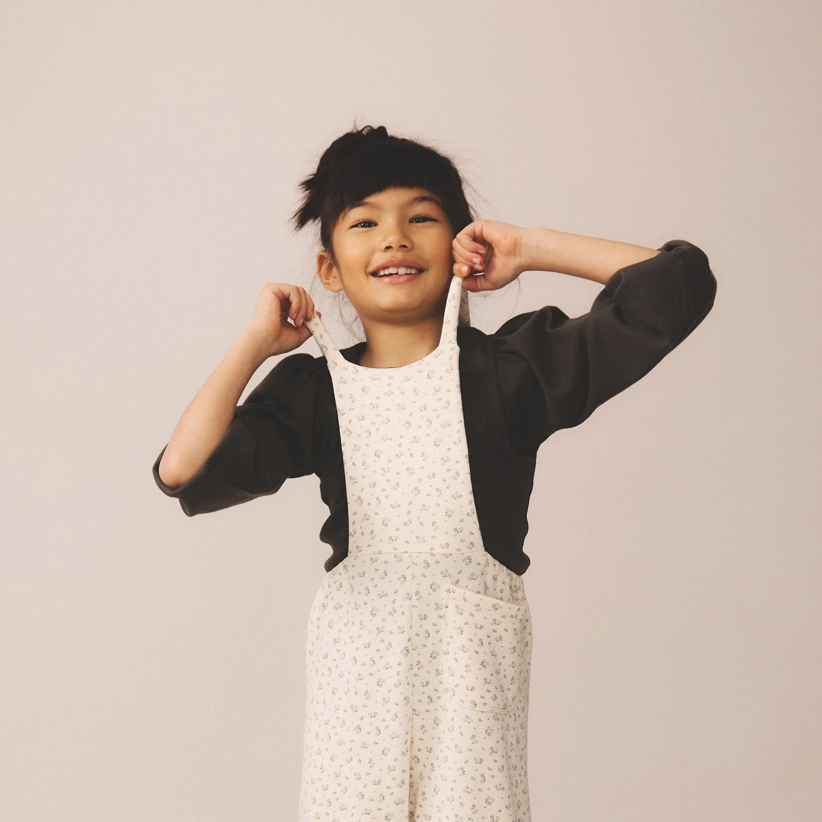 Kids Pima Cotton Balloon Tee - Shale - Image 3