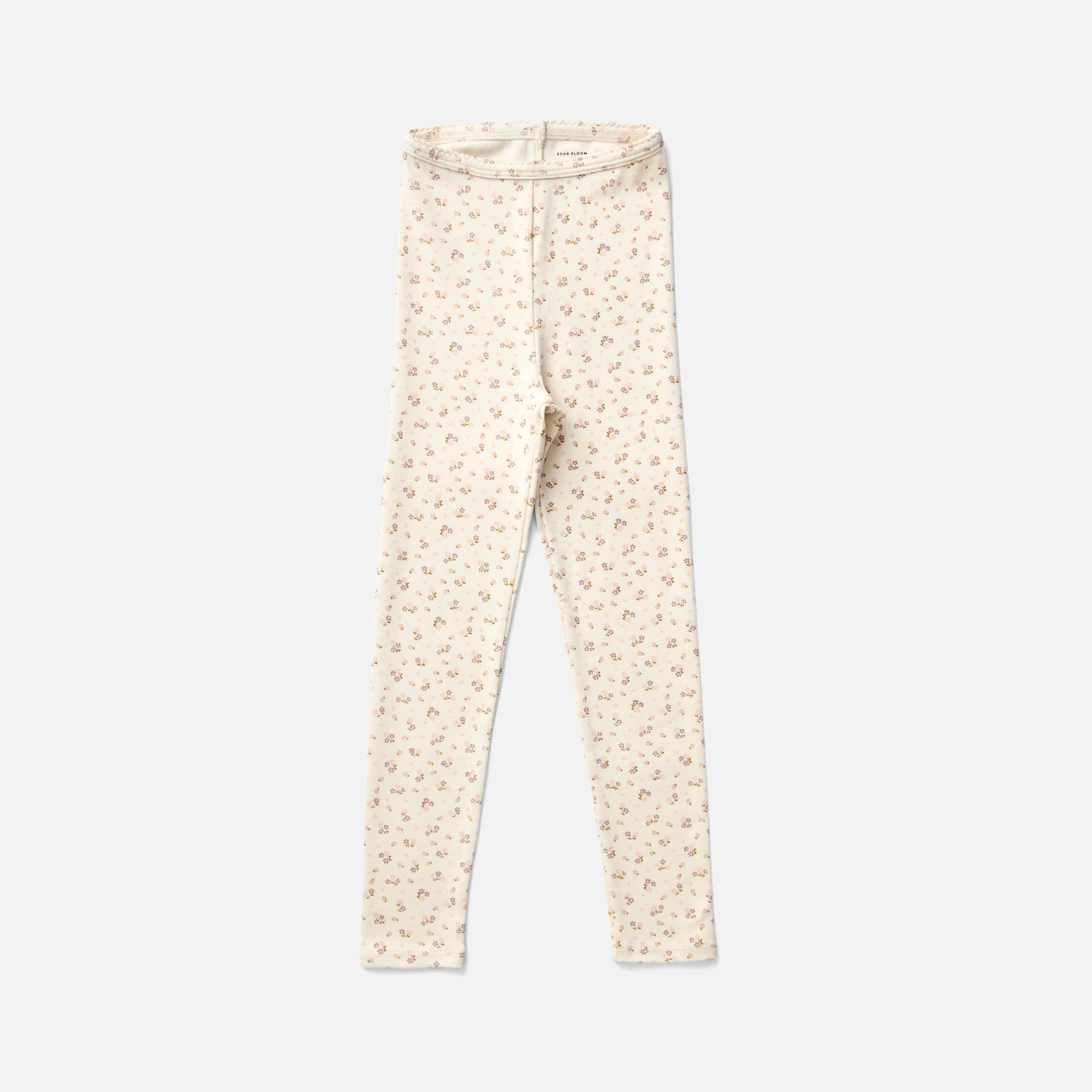 Kids Pima Cotton Leggings - Calico Rosewood