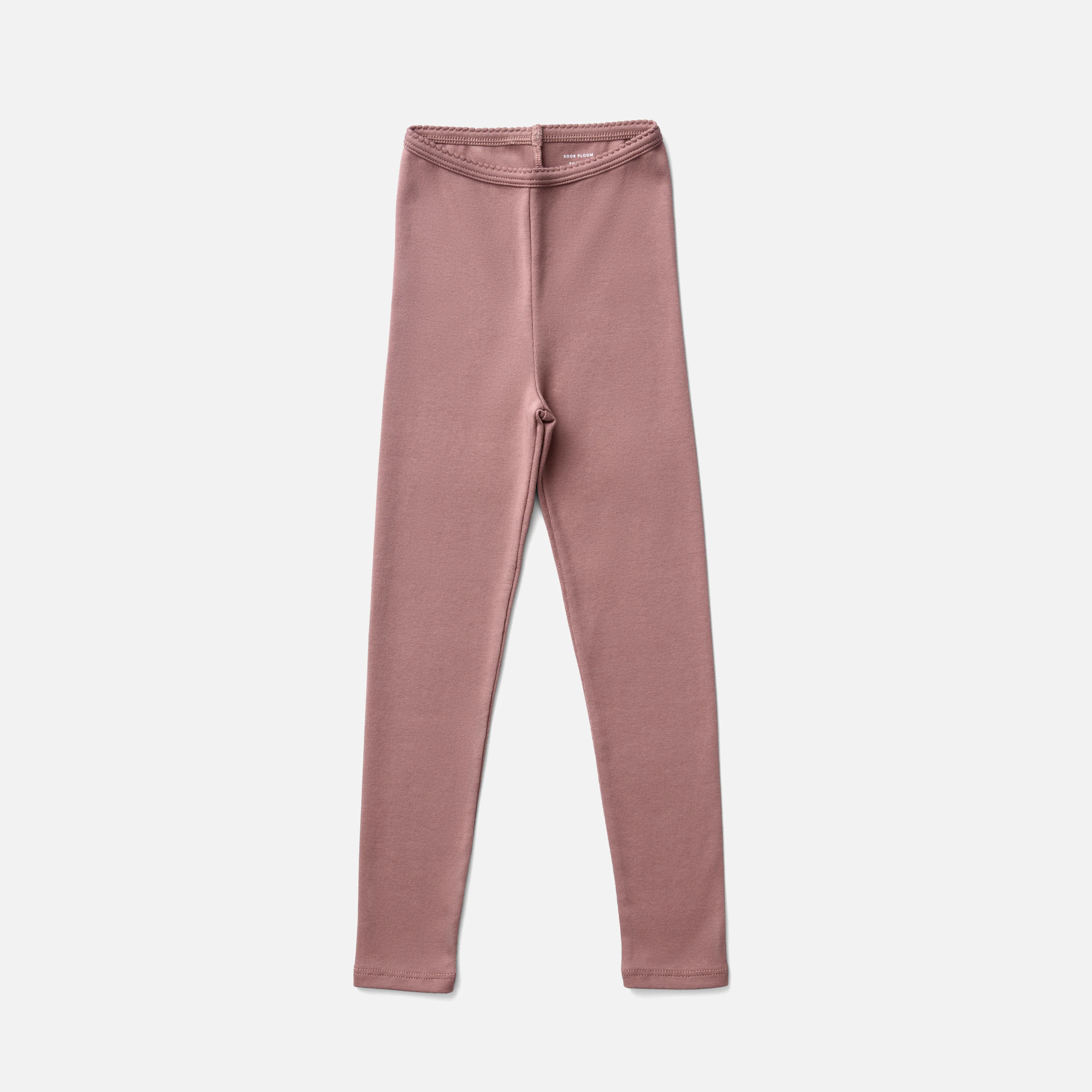 Kids Pima Cotton Leggings - Cherry