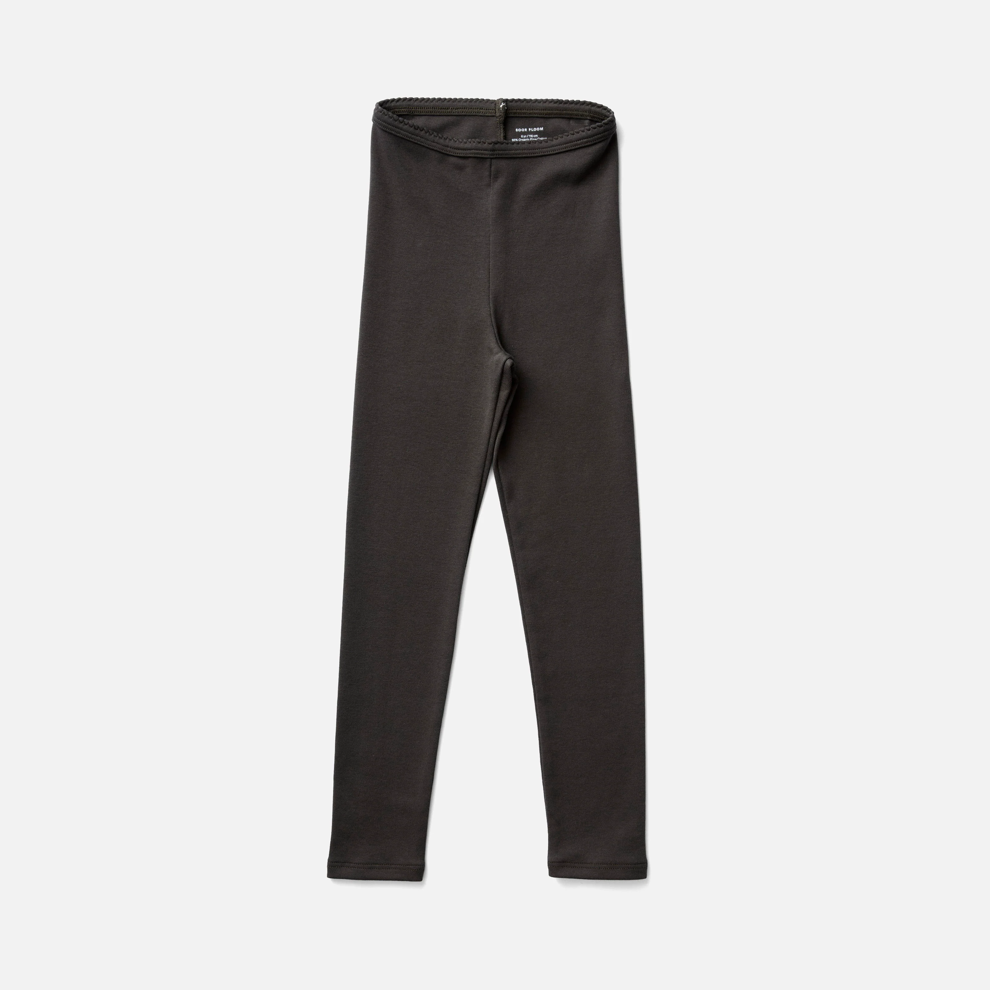 Kids Pima Cotton Leggings - Shale